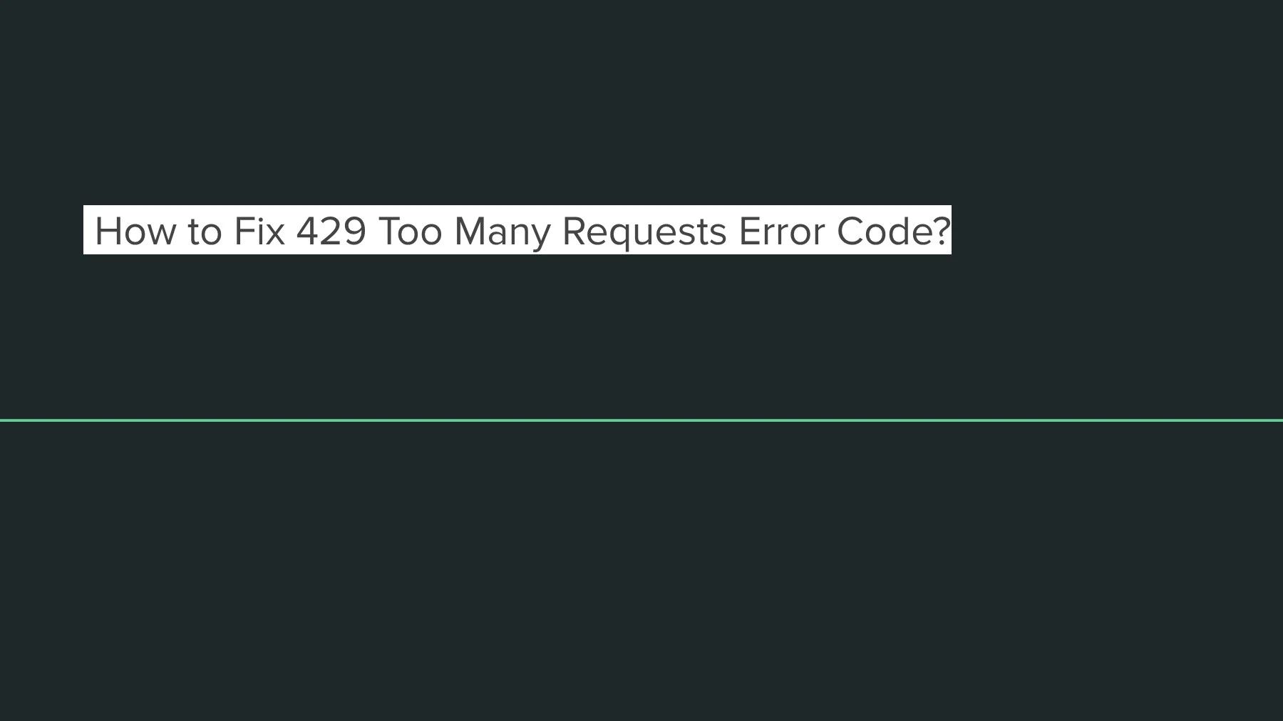 Fix 429 Too Many Requests Error Code - Aditi Baseapp - Page 1 - 7 ...