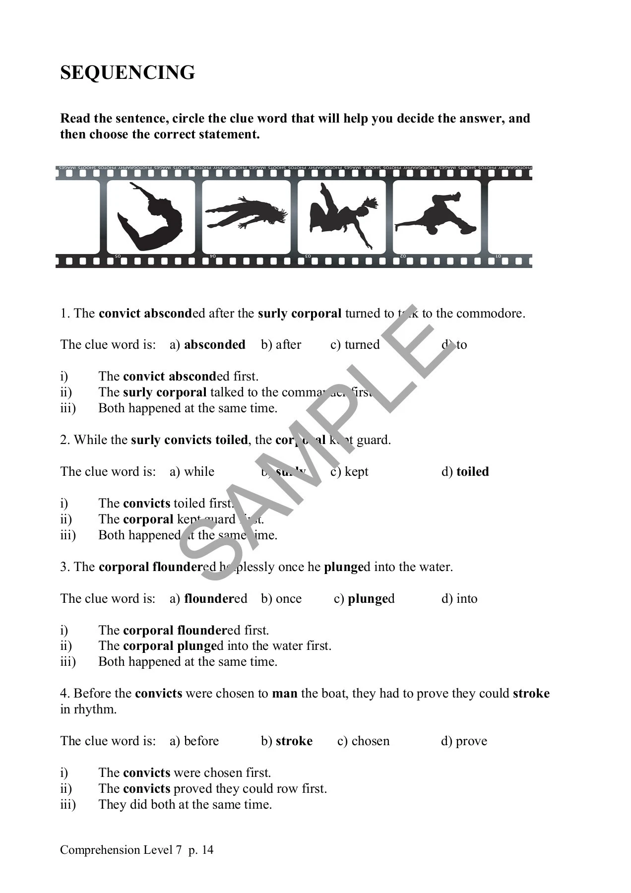 Reading for Comprehension Level 7 (American Version) Sample - Lillian ...