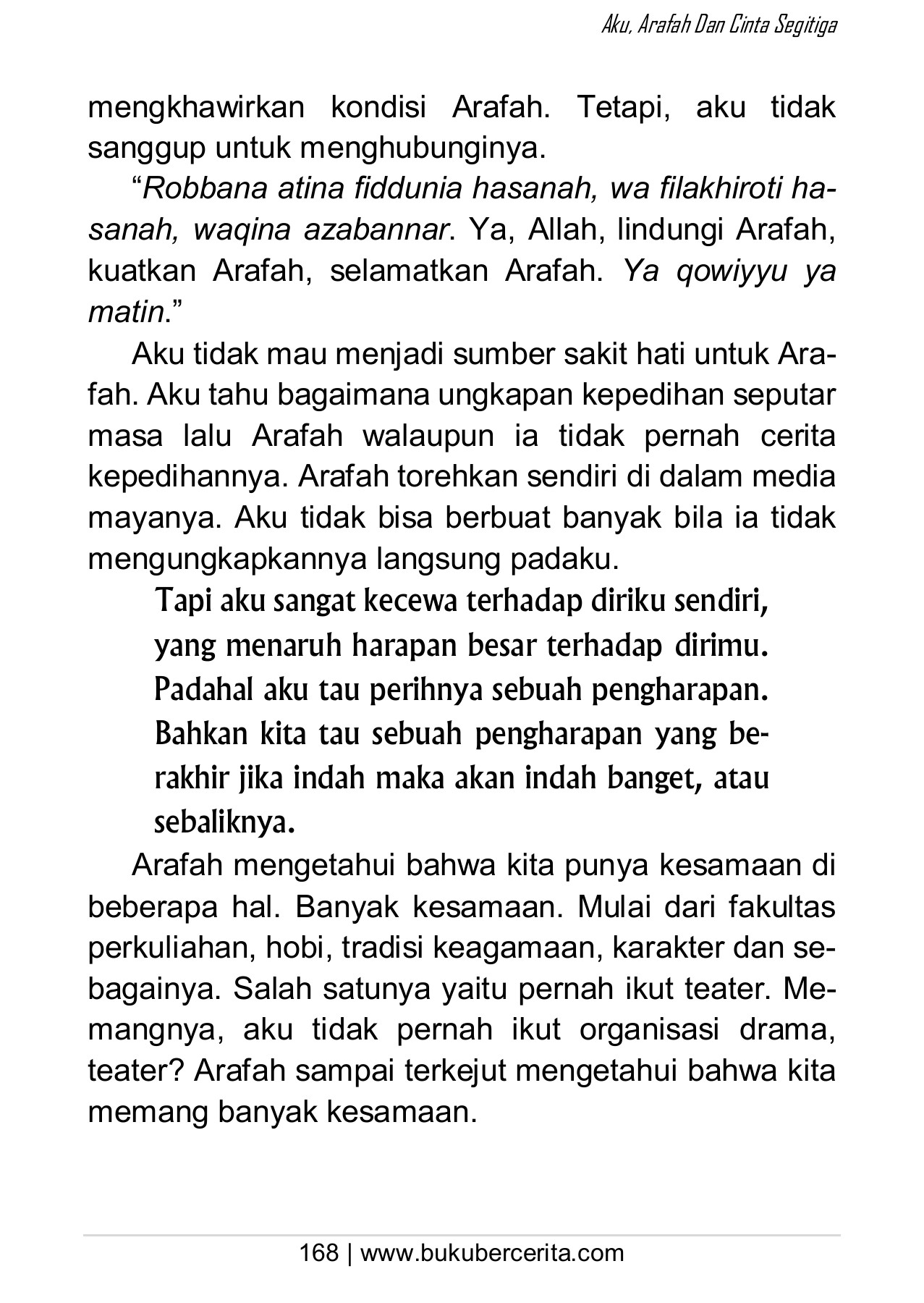 Aku Arafah dan Cinta Segitiga - e-Library SMPN 8 Talang Ubi - Halaman