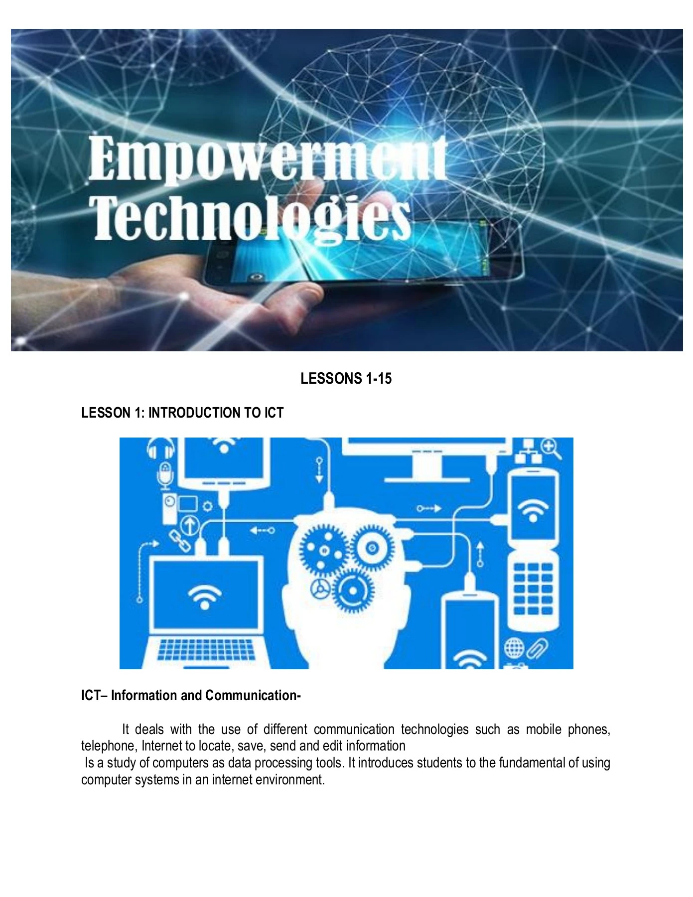 Empowerment Technology Module - pilita.fontanares - Page 1 - 48 | Flip ...