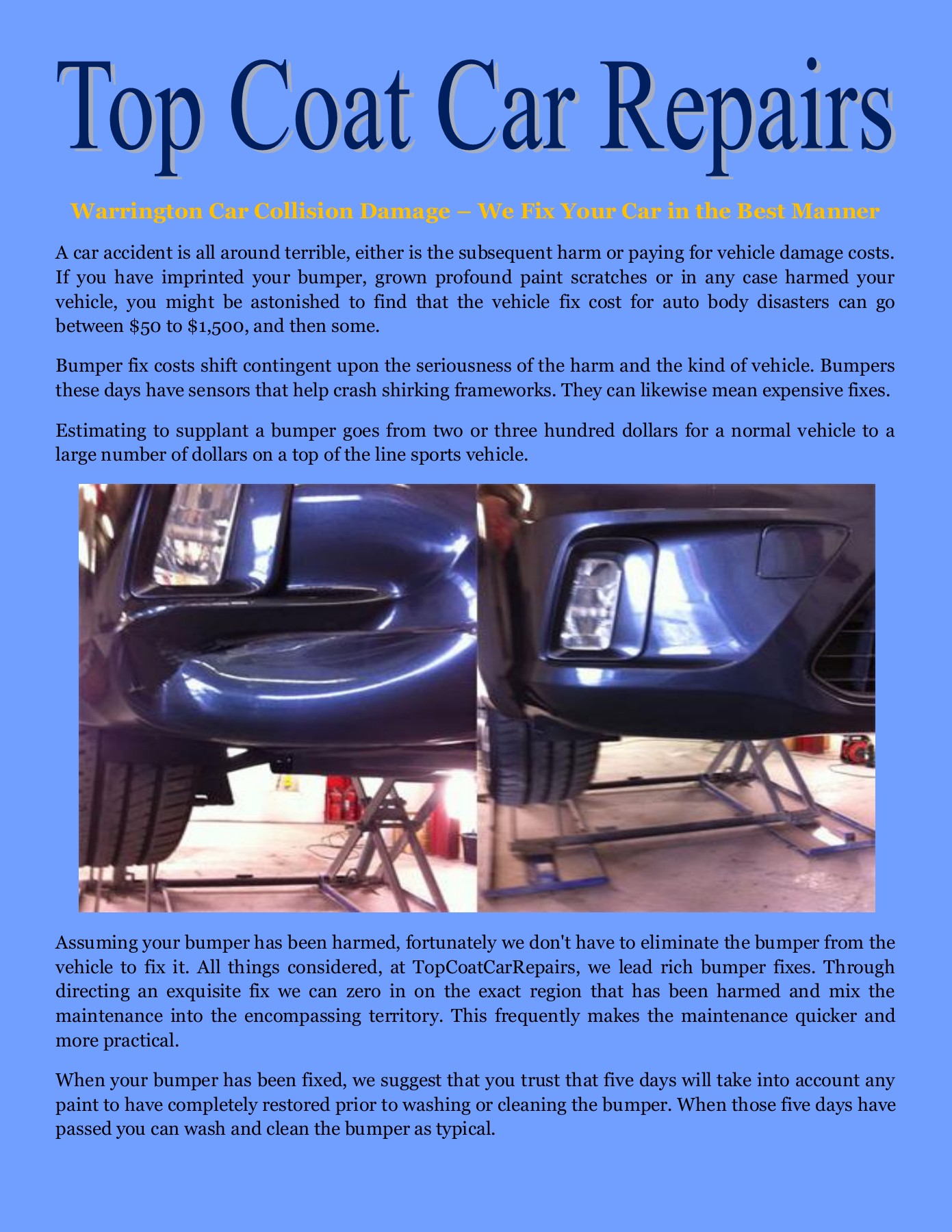 Warrington Car Collision Damage - info.topcoatcarrepairs - Page 1 - 2