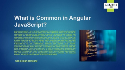 What is Common in Angular JavaScript?