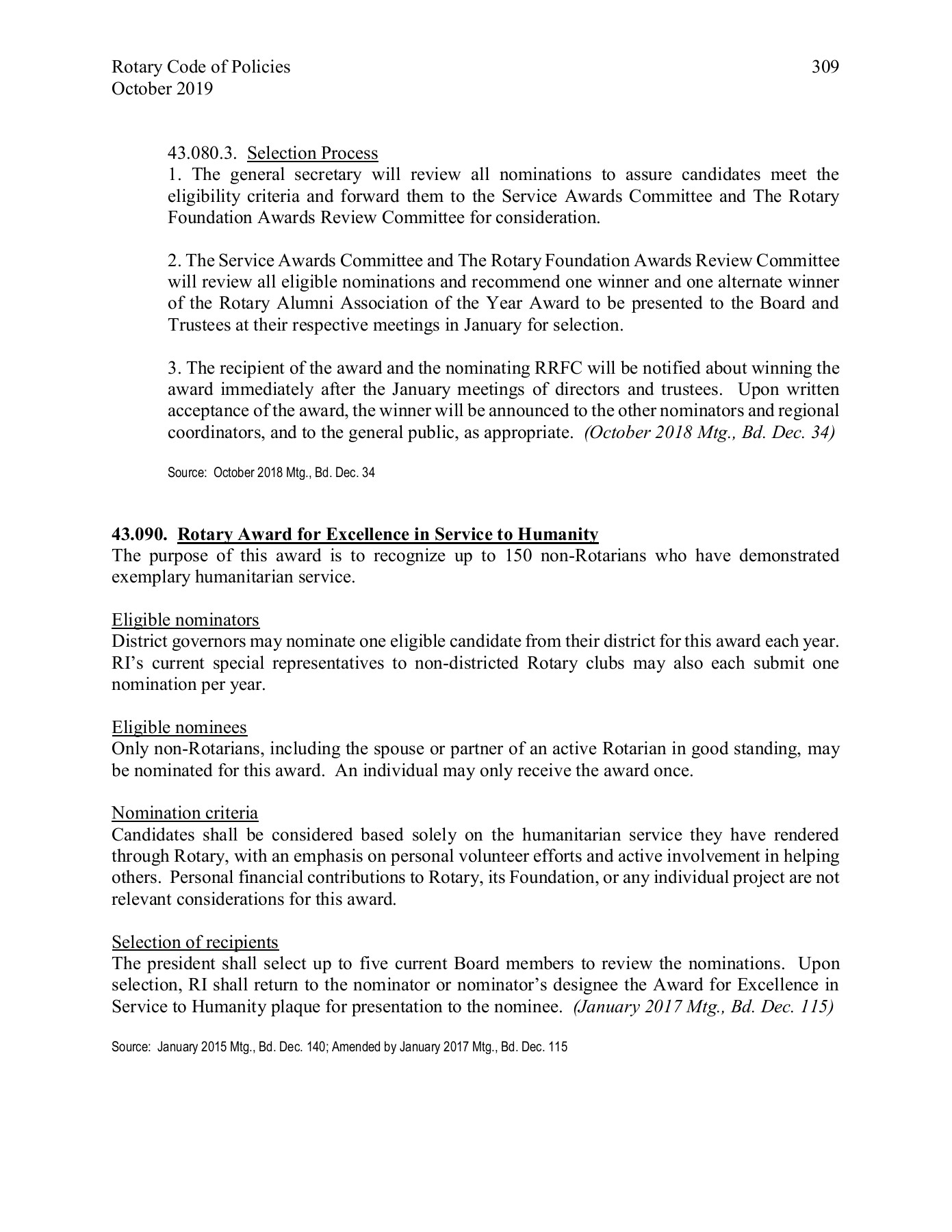 Rotary Code of Policies 2019 Dijital Rotary Kampüsü Kütüphanesi