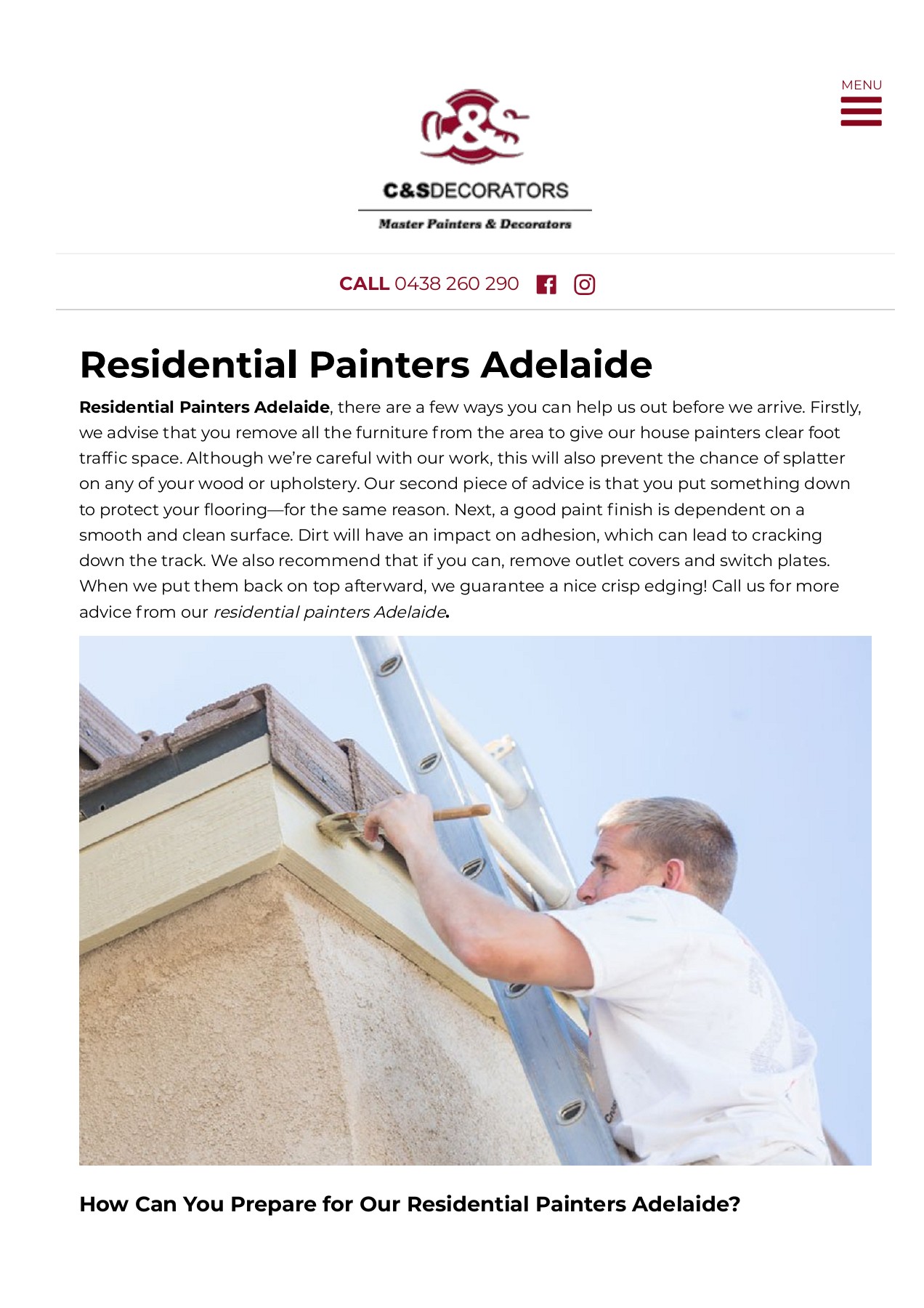 Residential painters Adelaide csdecorators2 Page 1 4 Flip PDF