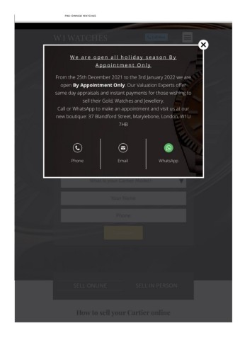 Sell my cartier watch online