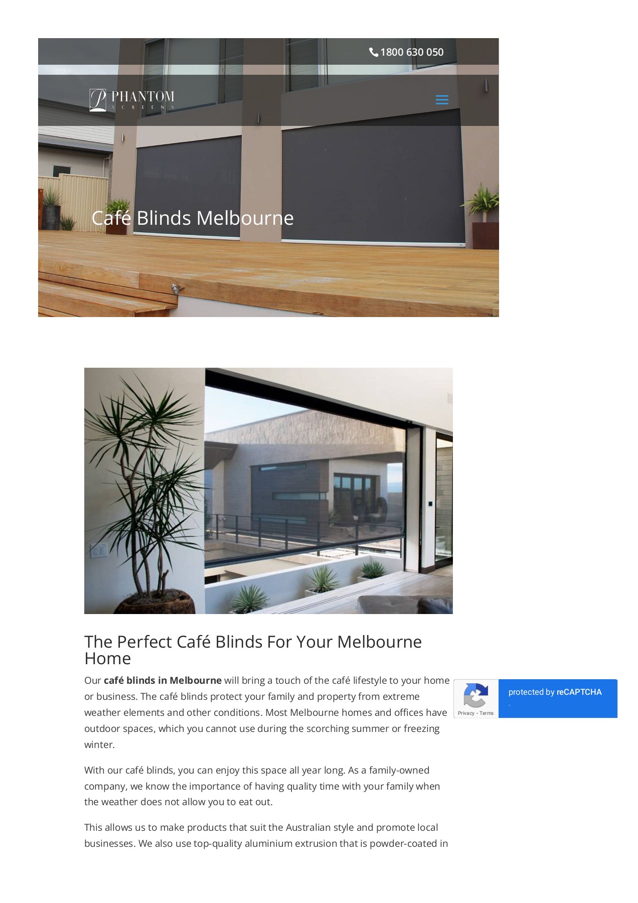 Cafe Blinds Melbourne Phantom Screens Page Flip PDF Online PubHTML5