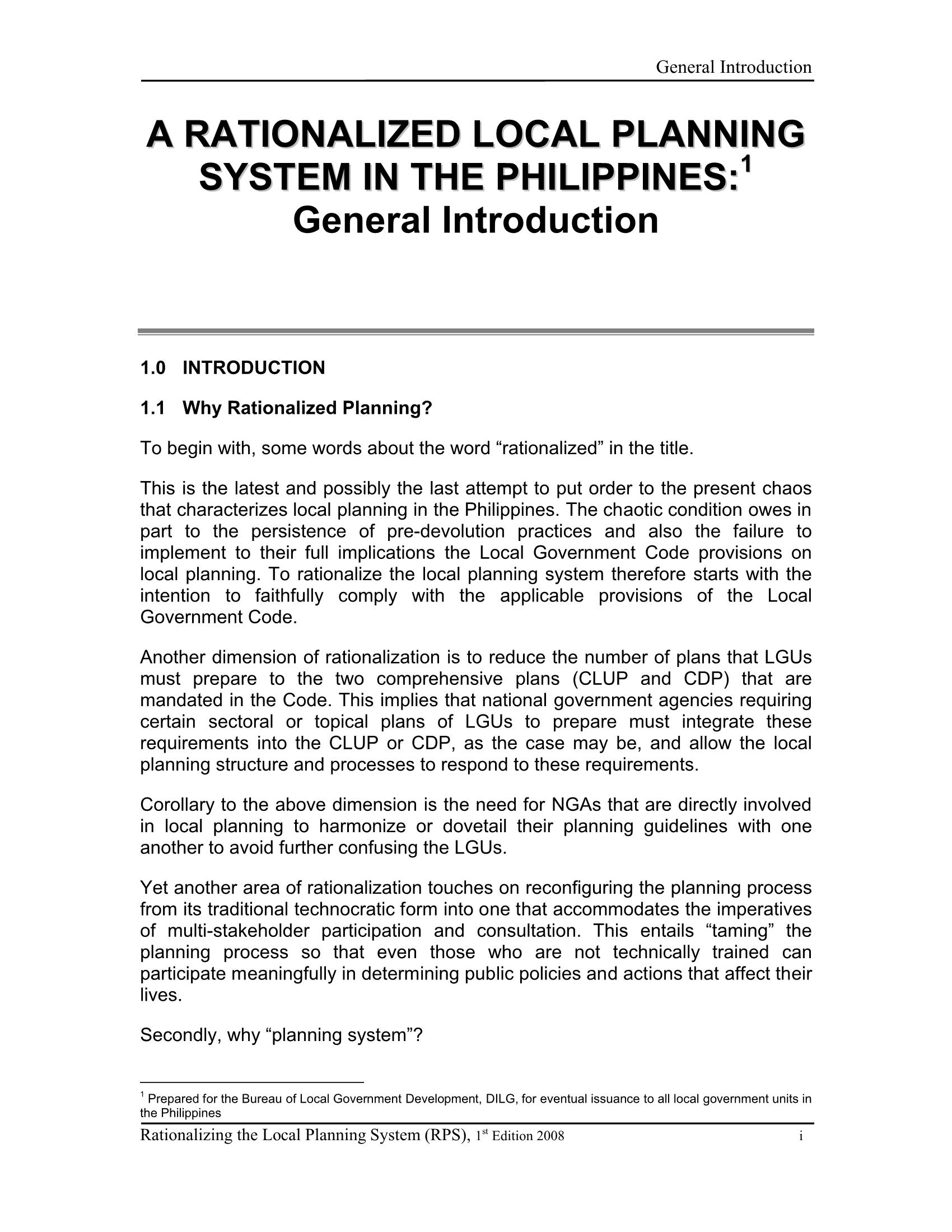 Rationalized Planning System in the Philippines jayclaud Page 3