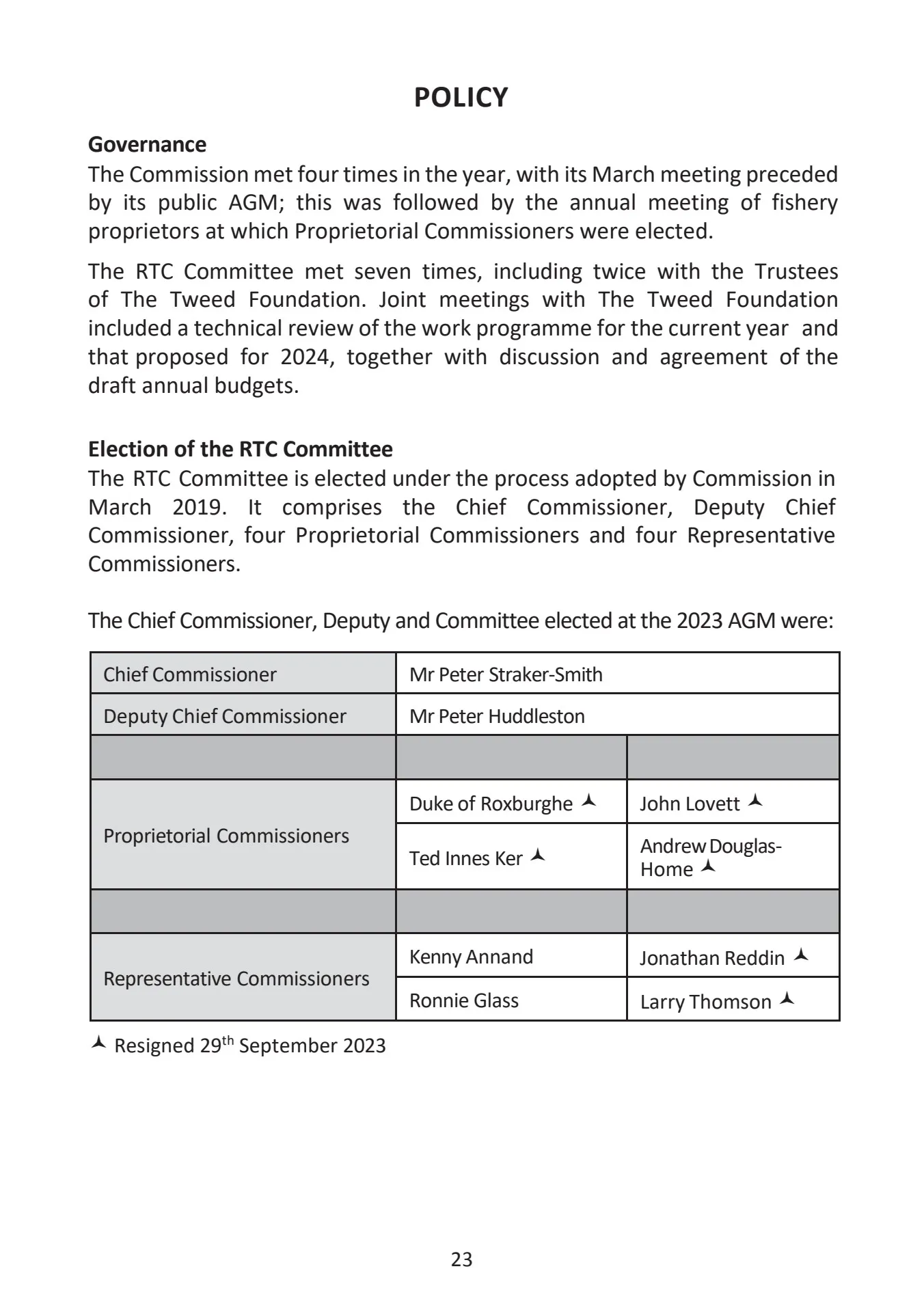 RTC Annual Report 2023 - River Tweed Commission & Tweed Foundation ...