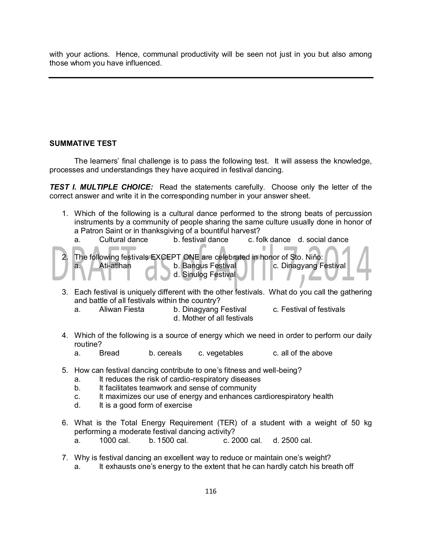 Physical Education Grade 9 - Palawan BlogOn - Page 120 | Flip PDF