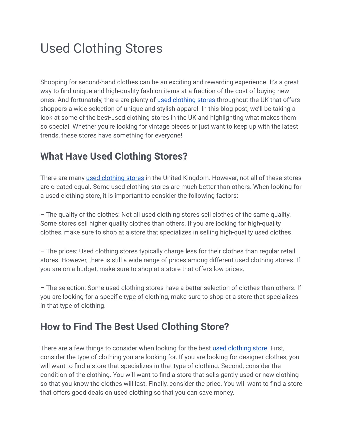 Used Clothing Stores Thrift Factory Page 1 2 Flip PDF Online