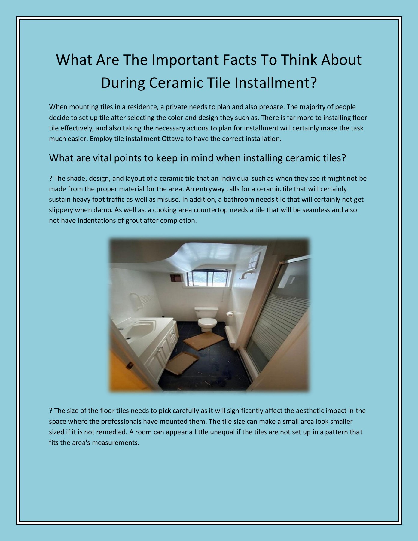 tile installation in ottawa Tile Installation Page 1 2 Flip PDF Online PubHTML5