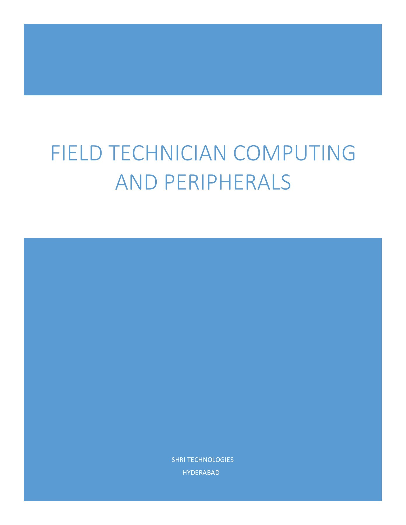 Field Technician Computing and Peripherals sarath.bhushan Page 1