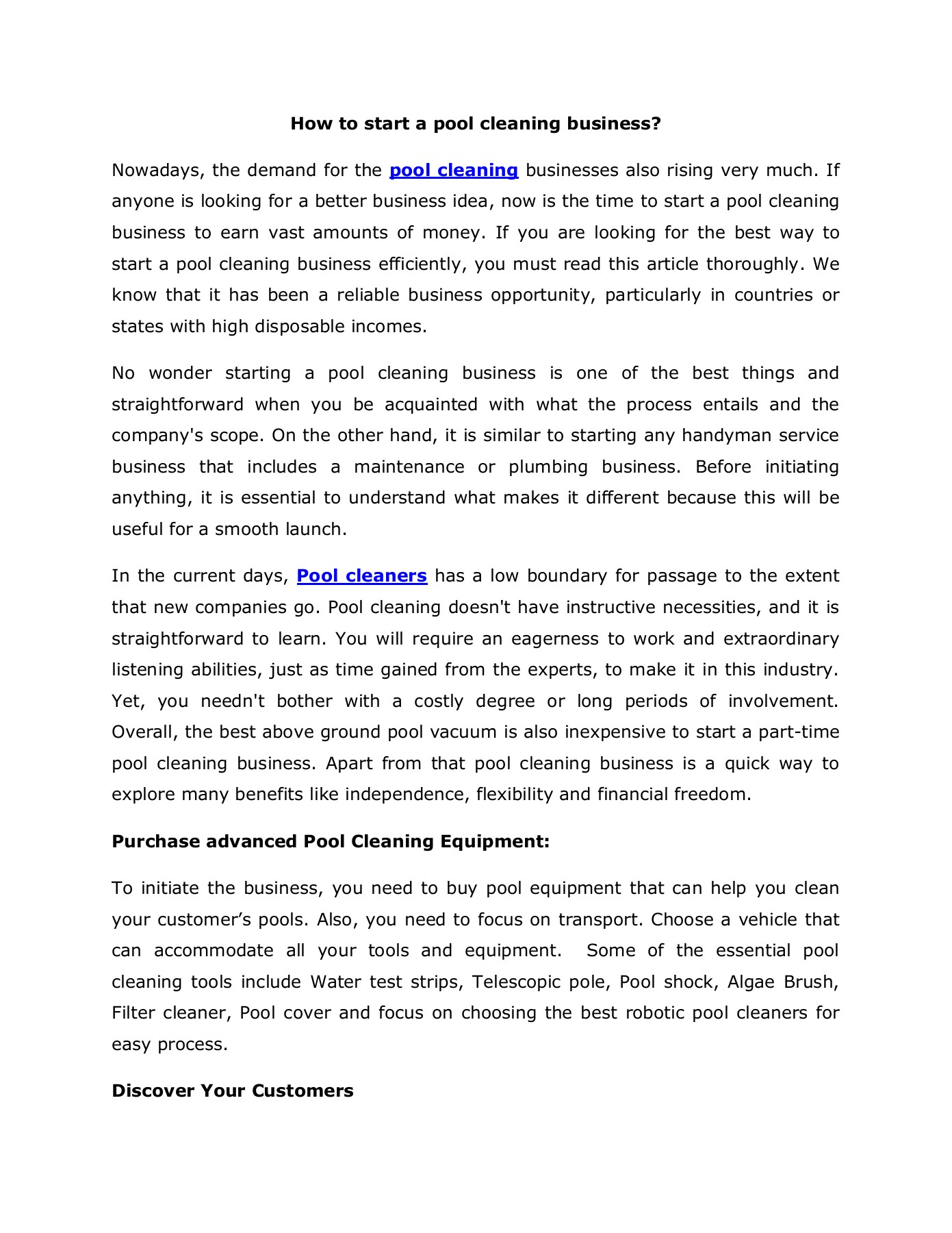 Pool Cleaners Lucas Page 1 2 Flip PDF Online PubHTML5