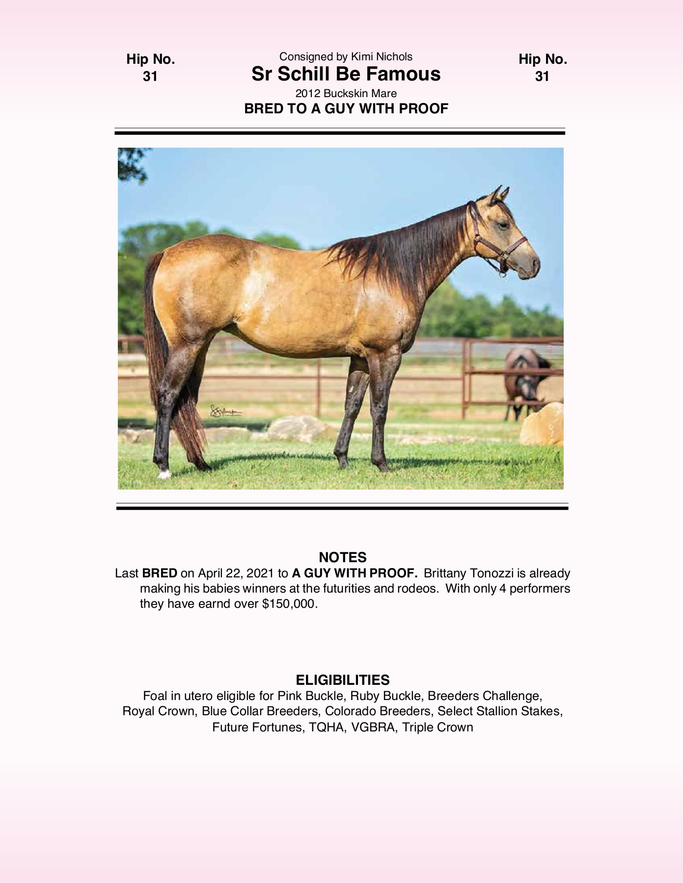 2021 Pink Buckle Horse Sale Catalog trishaj1 Pagina 123 PDF in