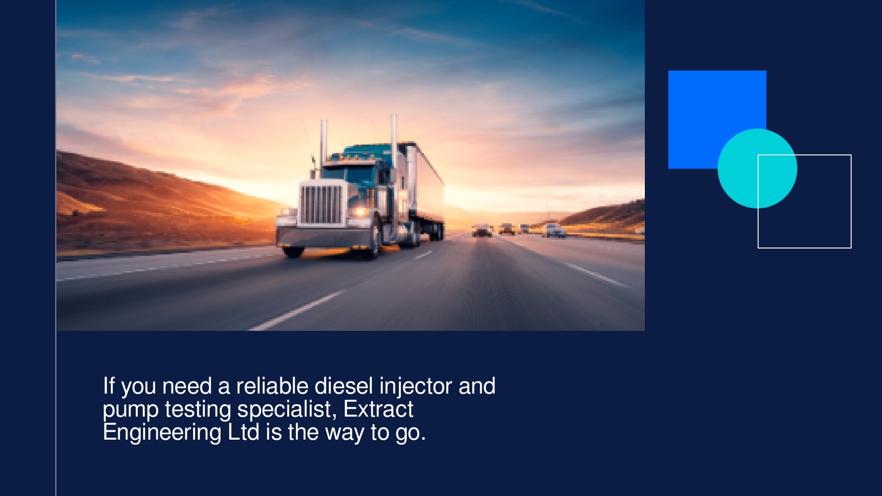 Perth, Scotland HighPressure Diesel Fuel Pump Testing Reduce Exhaust