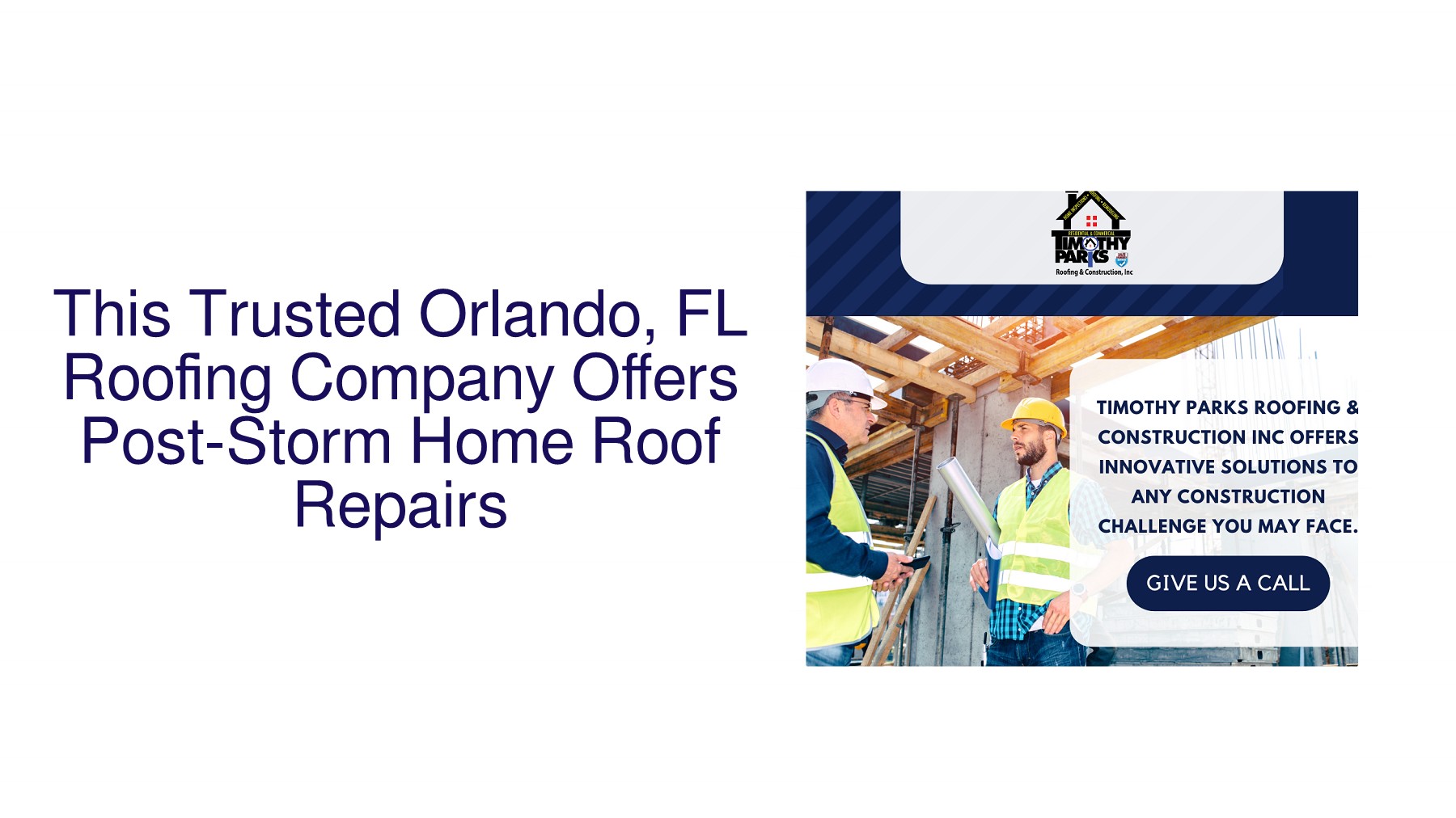 This Trusted Orlando, FL Roofing Company Offers PostStorm Home Roof