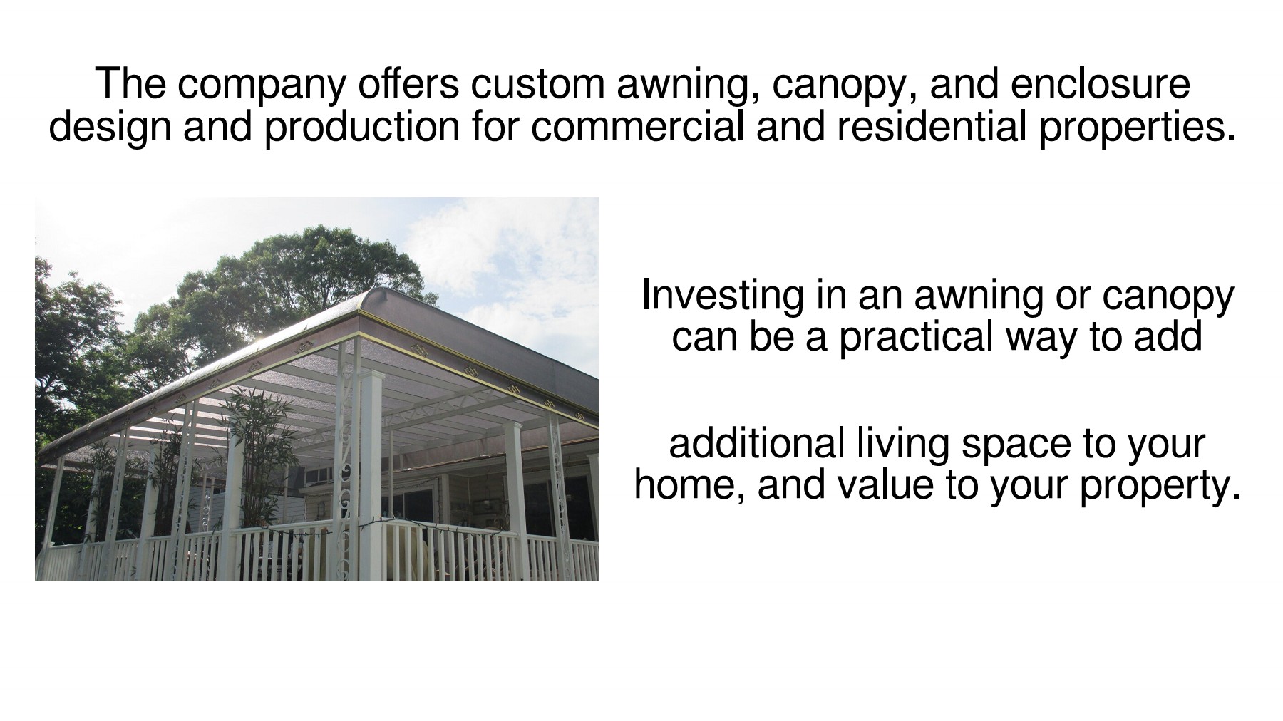 The Best Nassau County, NY Awning Supplier Custom Canopy Design & Fitting Service francis