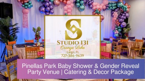 Pinellas Park, FL Baby Shower & Gender Reveal Party Venue Decor