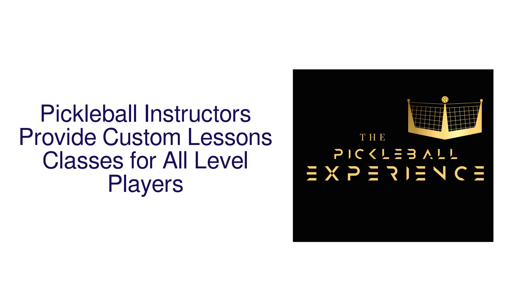 Pickleball Pro Instructors Provide Custom Unique Lessons Classes for