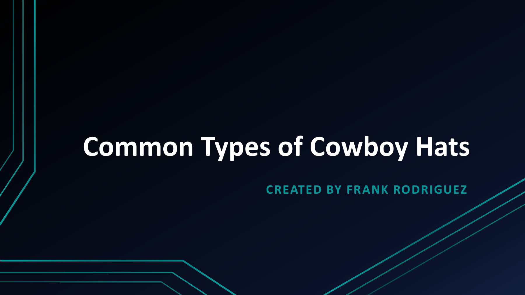 Common Types of Cowboy Hats Frank Rodriguez Page 1 10 Flip PDF