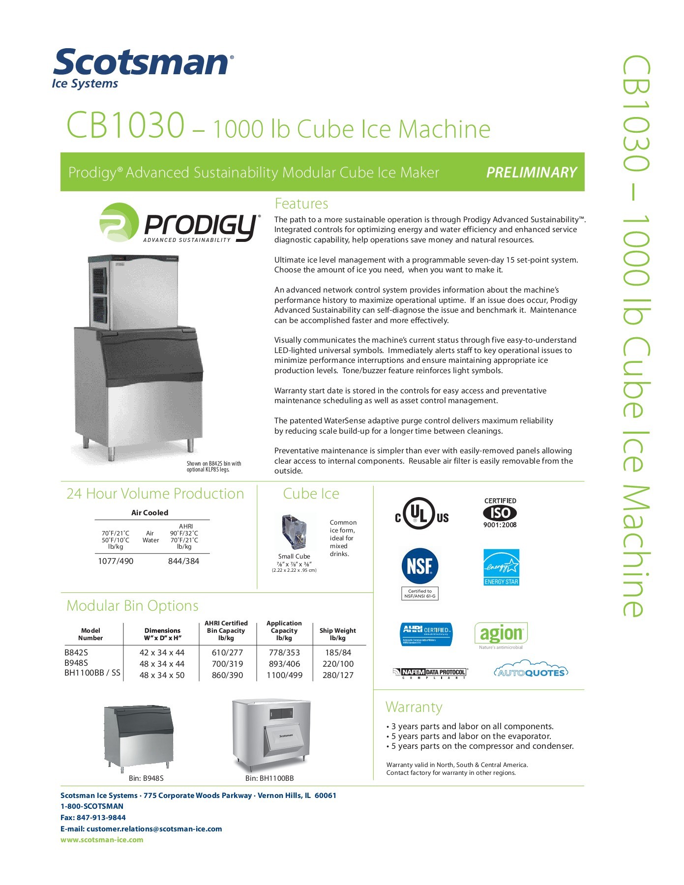 Spec Sheet CB1030 Scotsman®LATAM Page 1 2 Flip PDF Online