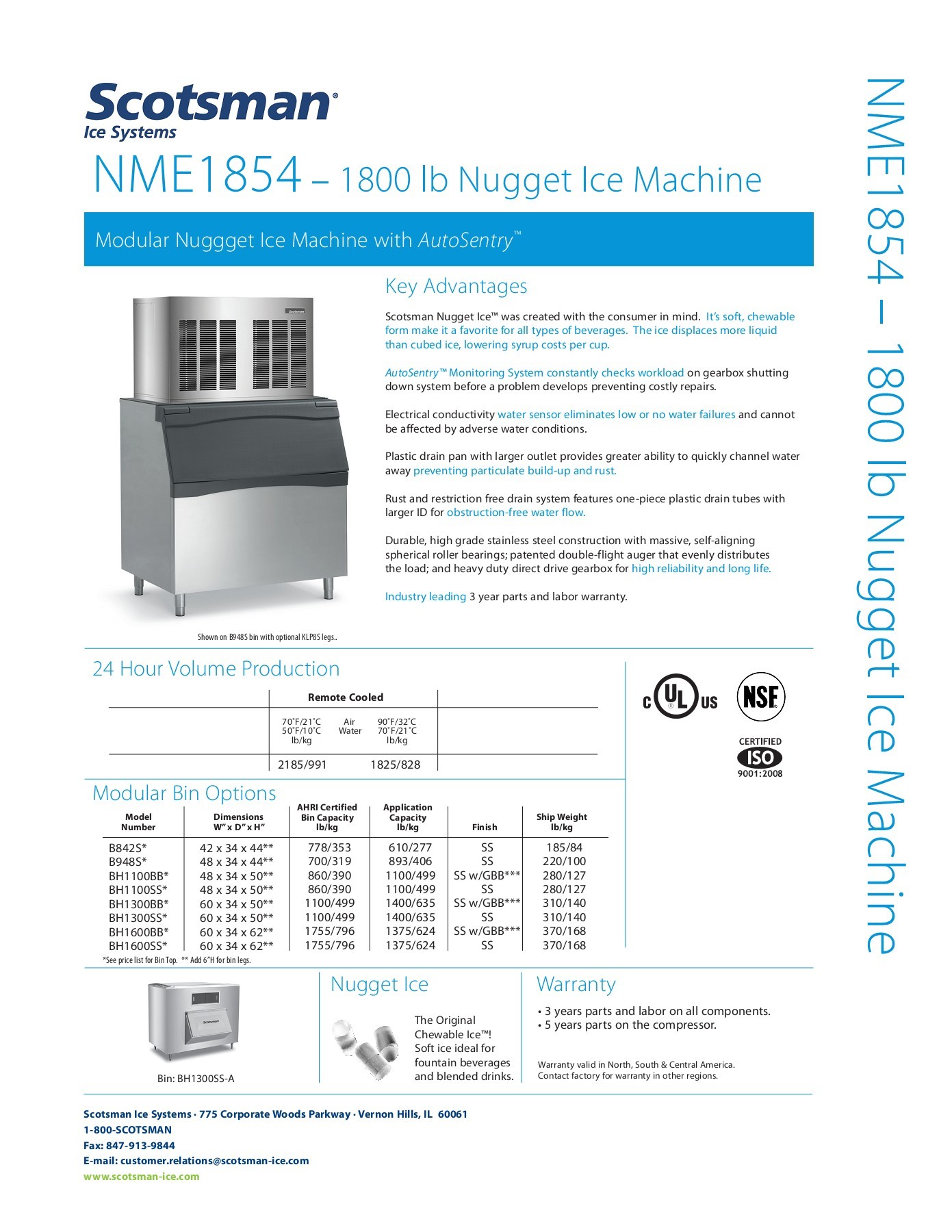 Spec Sheet NME1854 Scotsman®LATAM Page 1 2 Flip PDF Online