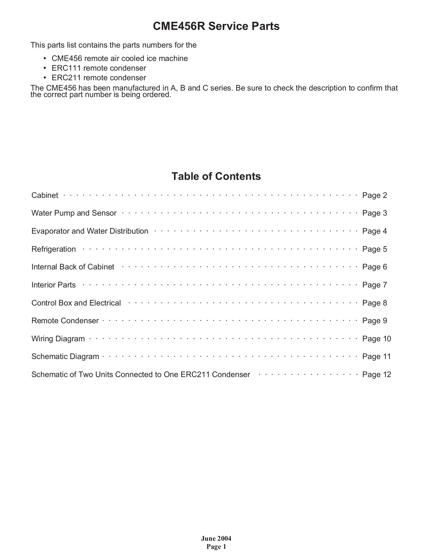 Parts List CME456R Scotsman®LATAM Page 1 12 Flip PDF Online