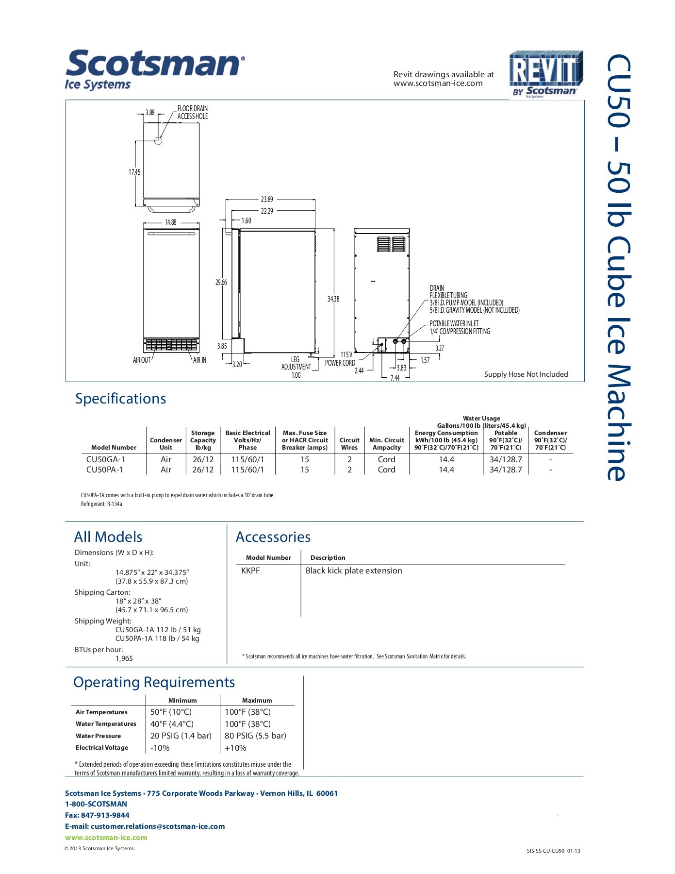 Spec Sheet CU50 Scotsman®LATAM Page 2 Flip PDF Online PubHTML5