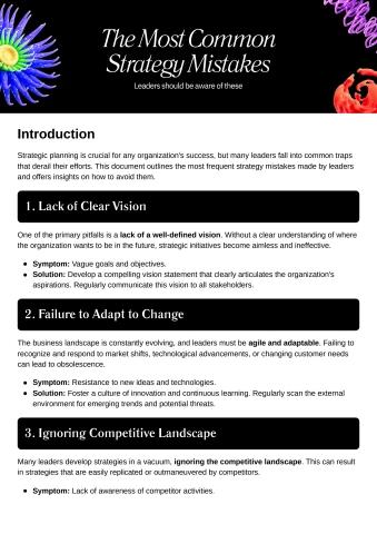 The Most Common Strategy Mistakes Leaders Make