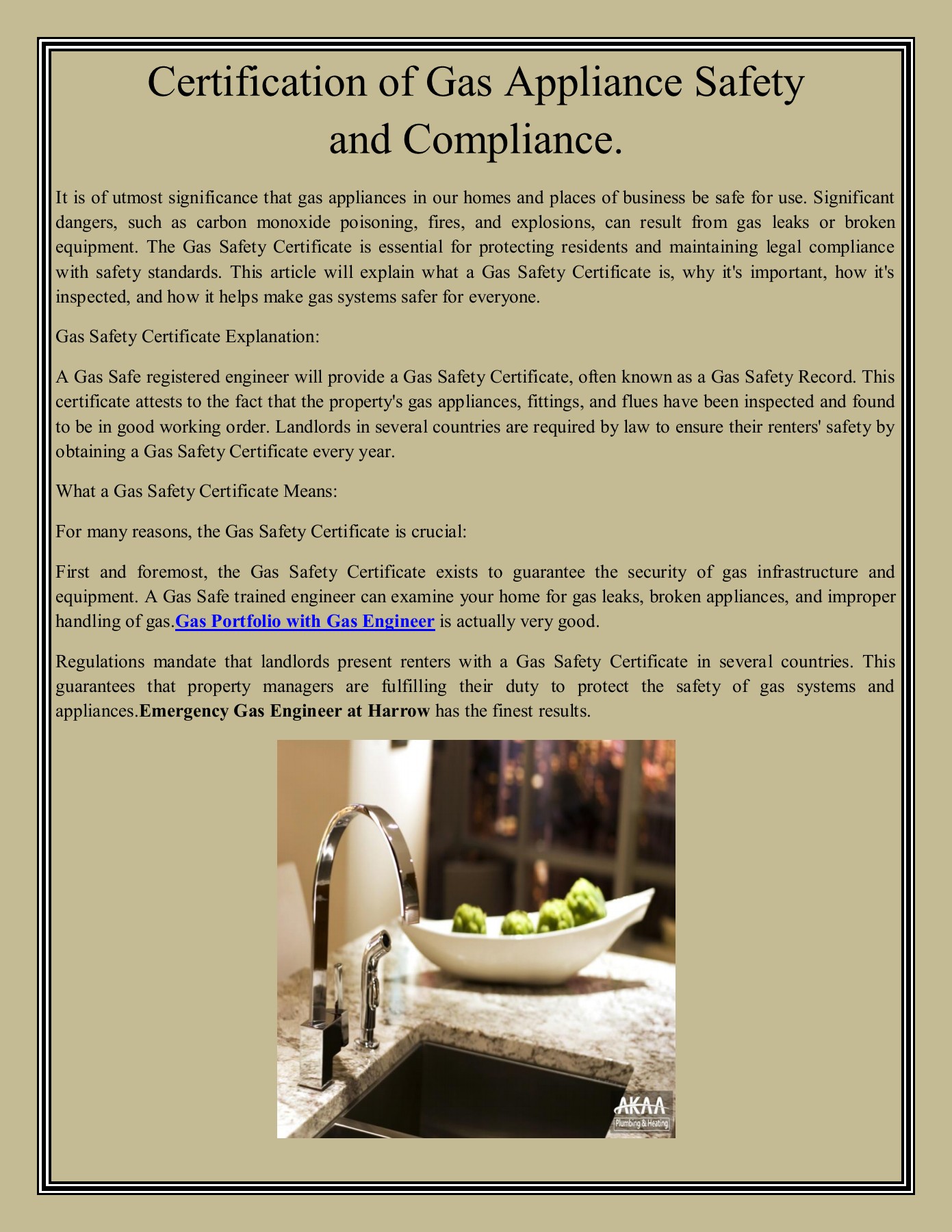 Certification of Gas Appliance Safety and Compliance. Ethan Edward Page 1 3 Flip PDF