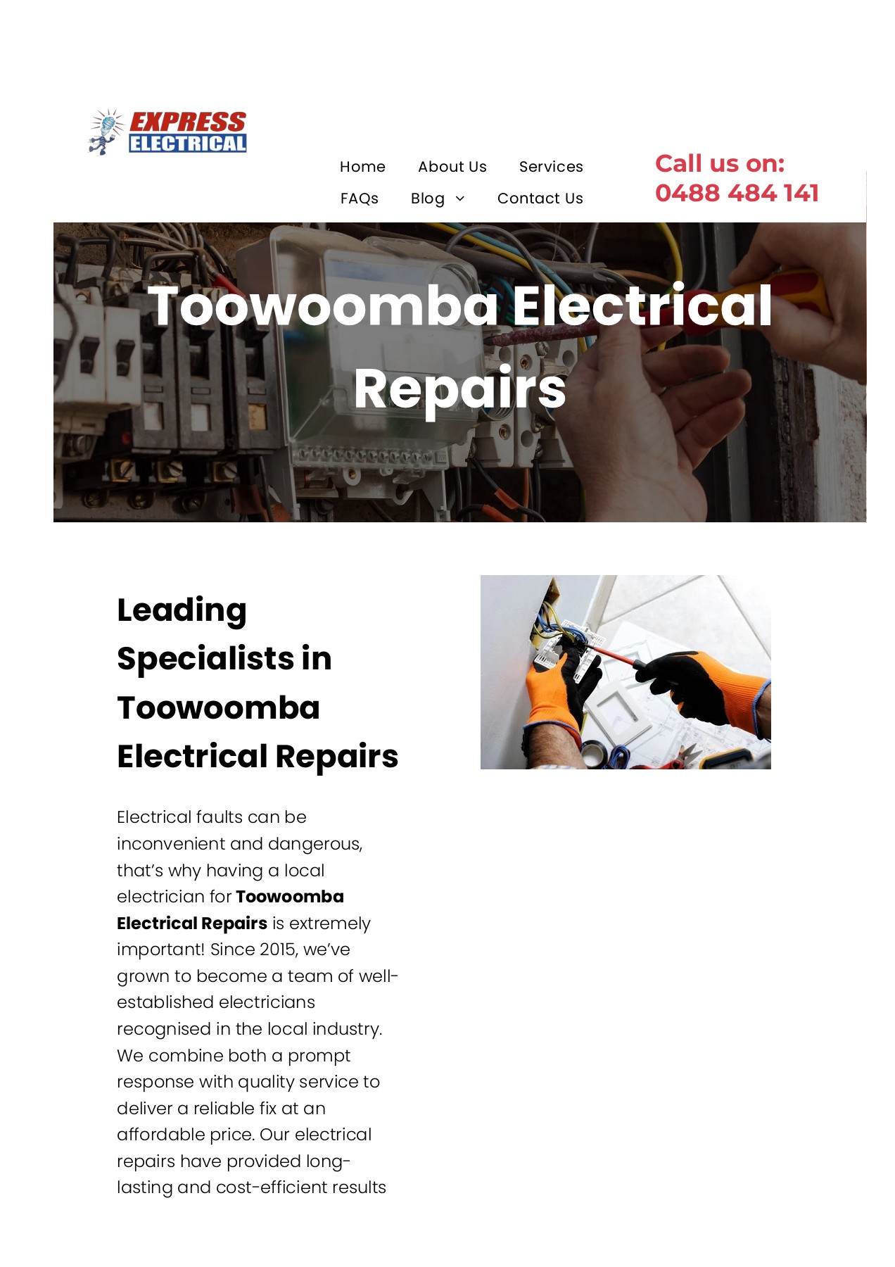 Toowoomba Electrical Repairs expresselectrical01 Page 1 4 Flip