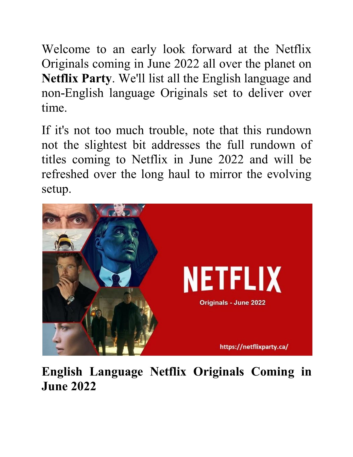 Netflix Party Originals Coming to Netflix in June 2022 Netflix Party