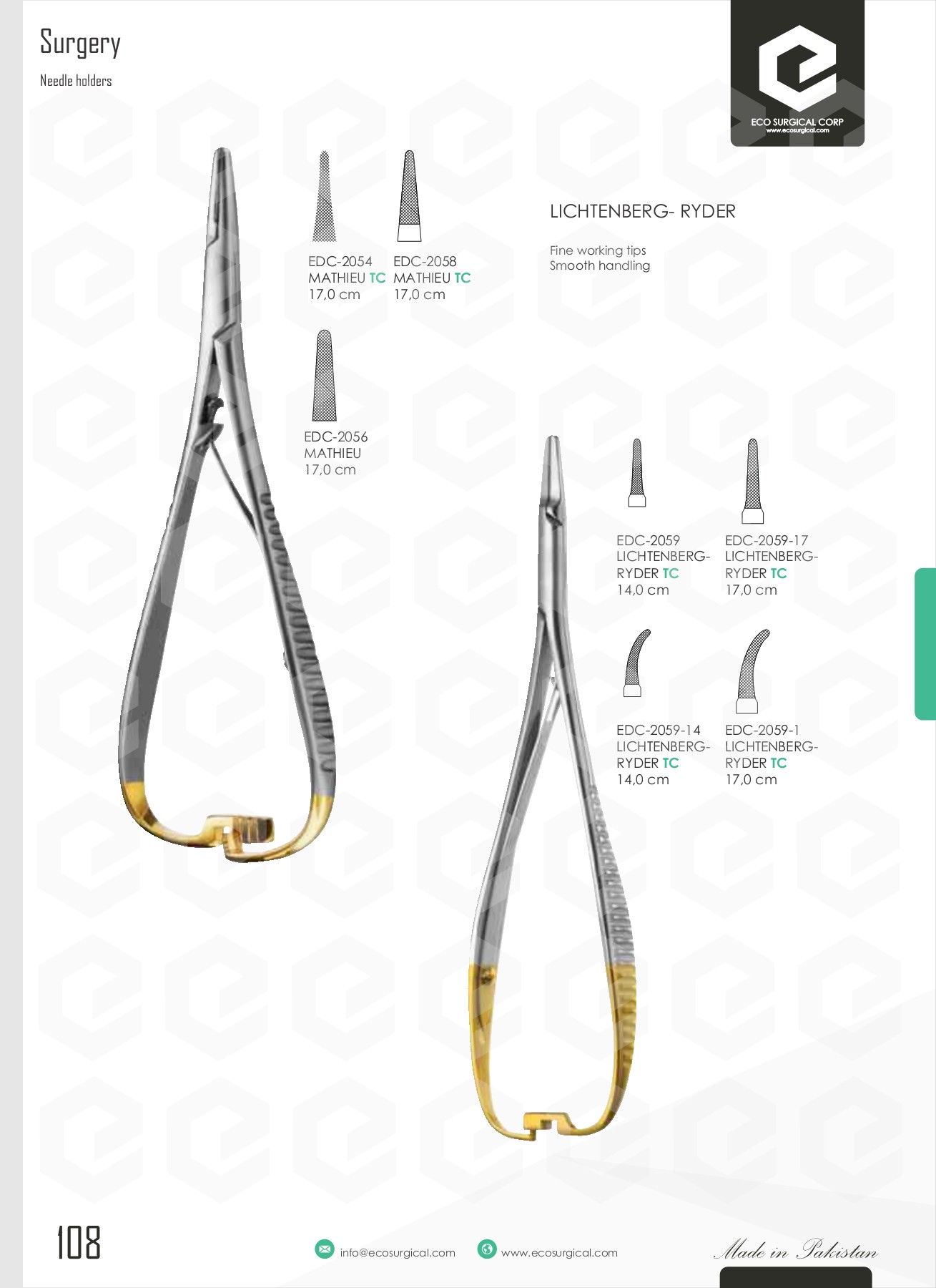 Eco Dental Instruments Catalogue ECO Surgical Corp Page 115 Flip