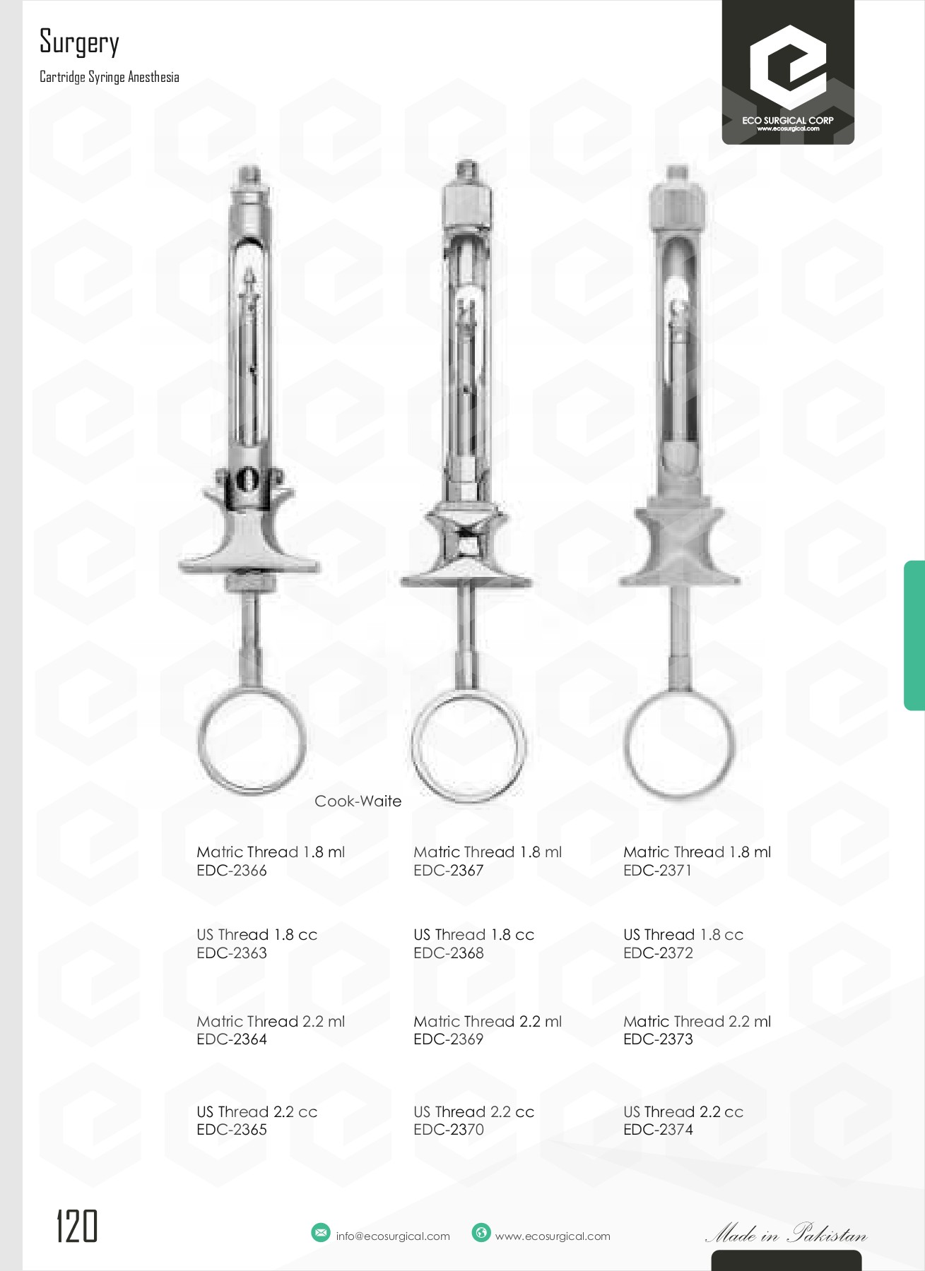 Eco Dental Instruments Catalogue ECO Surgical Corp Page 127 Flip