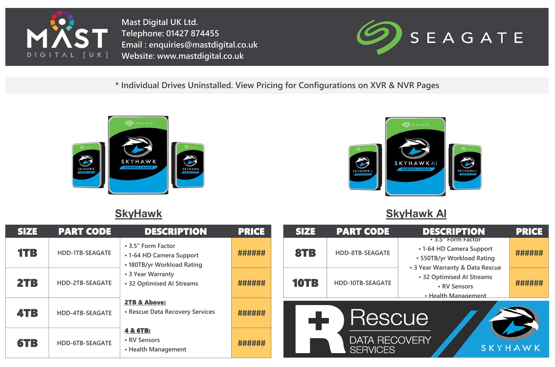 Full Security Price List Mast Digital July 2021 Mast Digital Page