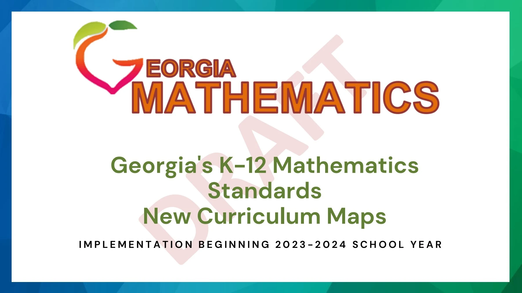 Georgia Math Standards Map Georgia Mathematics Curriculum Maps 2023 - GADOE Mathematics - Page 1 ...