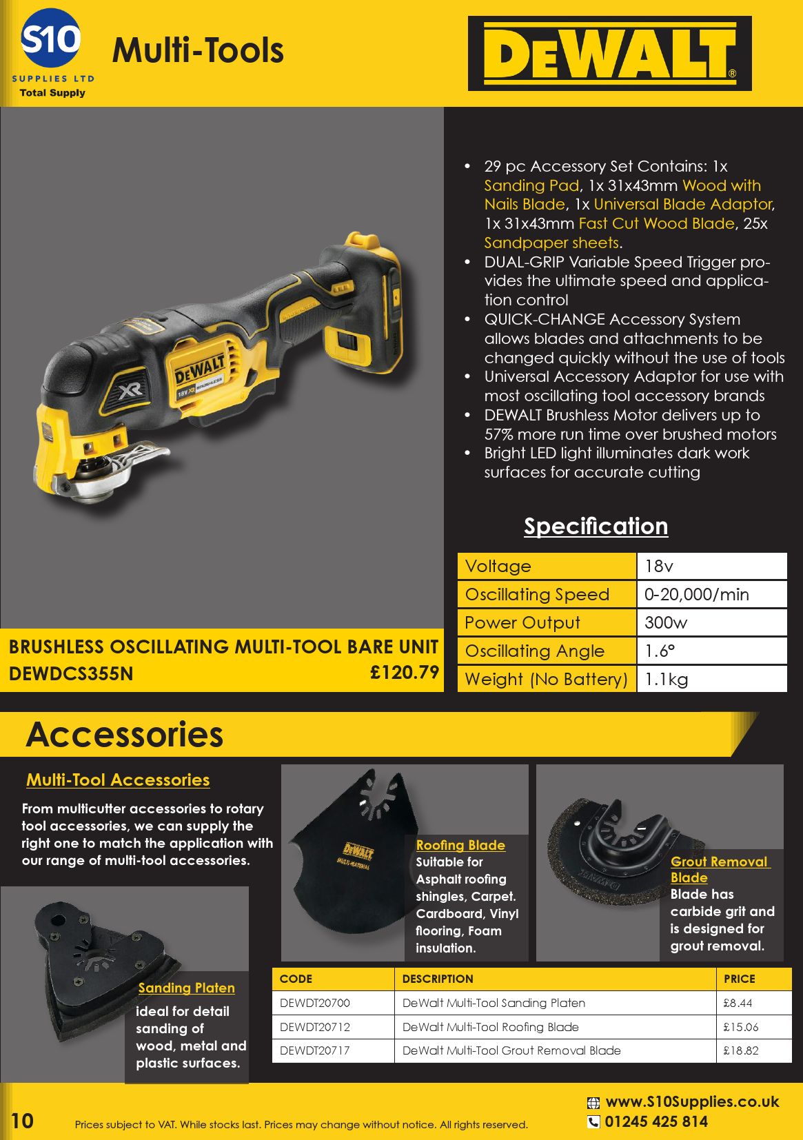 CatalogueDeWalt 2022 S10 Supplies Page 10 Flip PDF Online PubHTML5