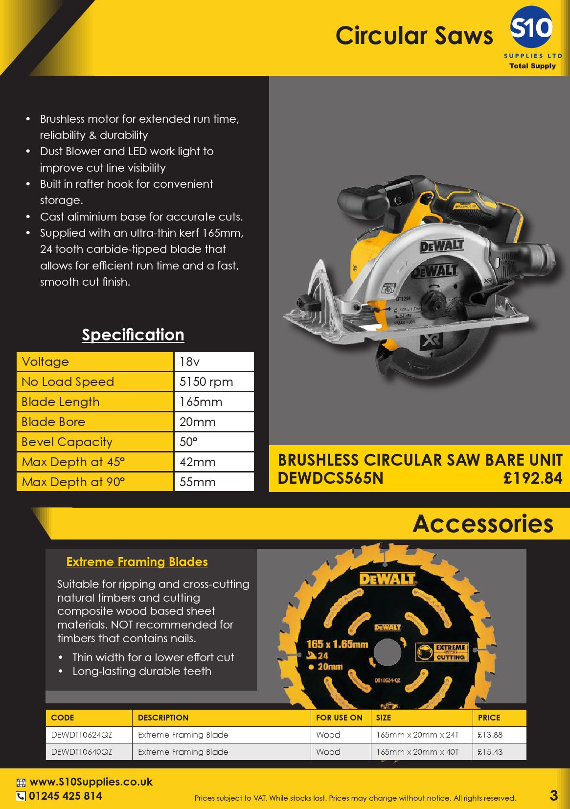 CatalogueDeWalt 2022 S10 Supplies Page 3 Flip PDF Online PubHTML5