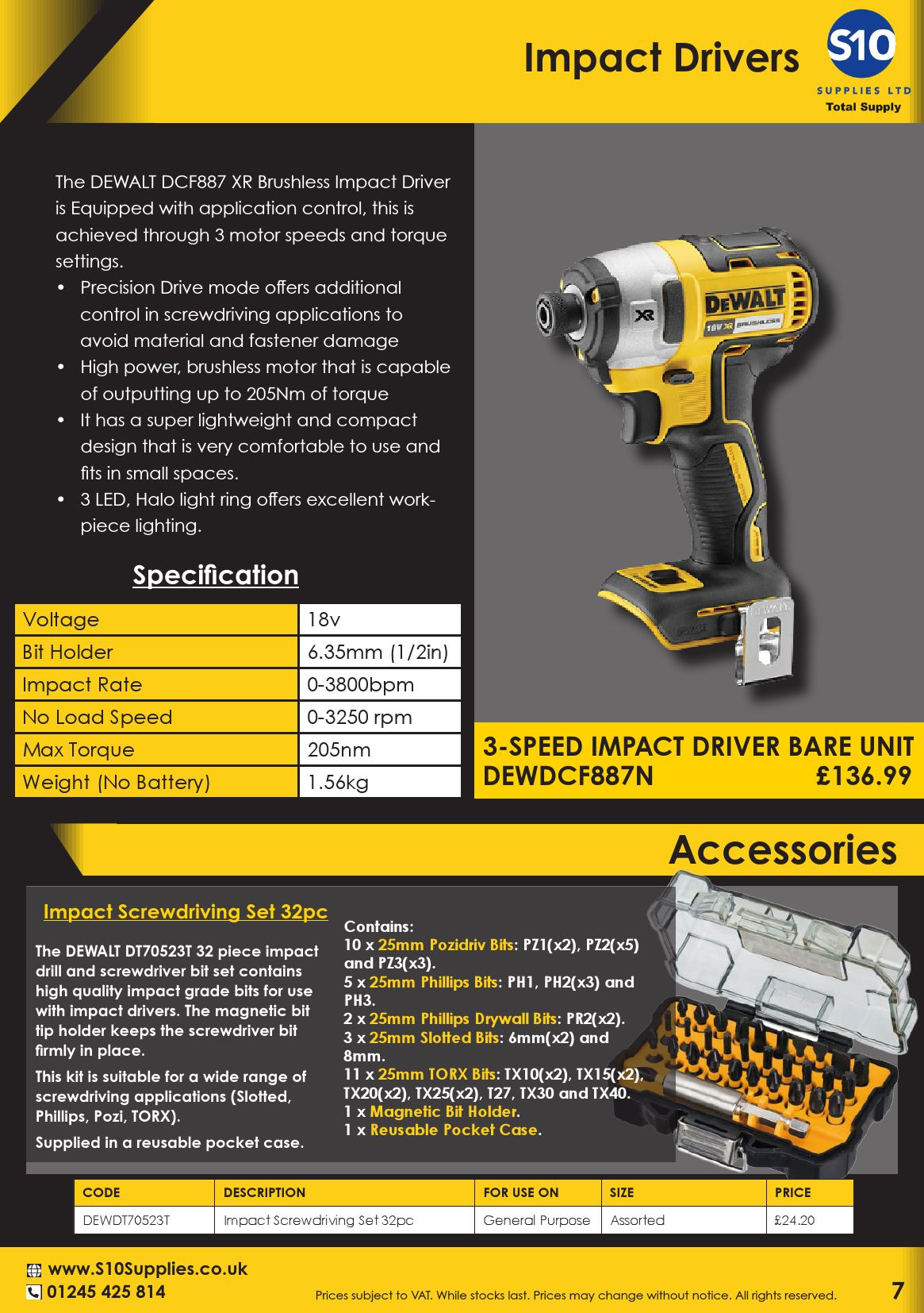 CatalogueDeWalt 2022 S10 Supplies Page 7 Flip PDF Online PubHTML5