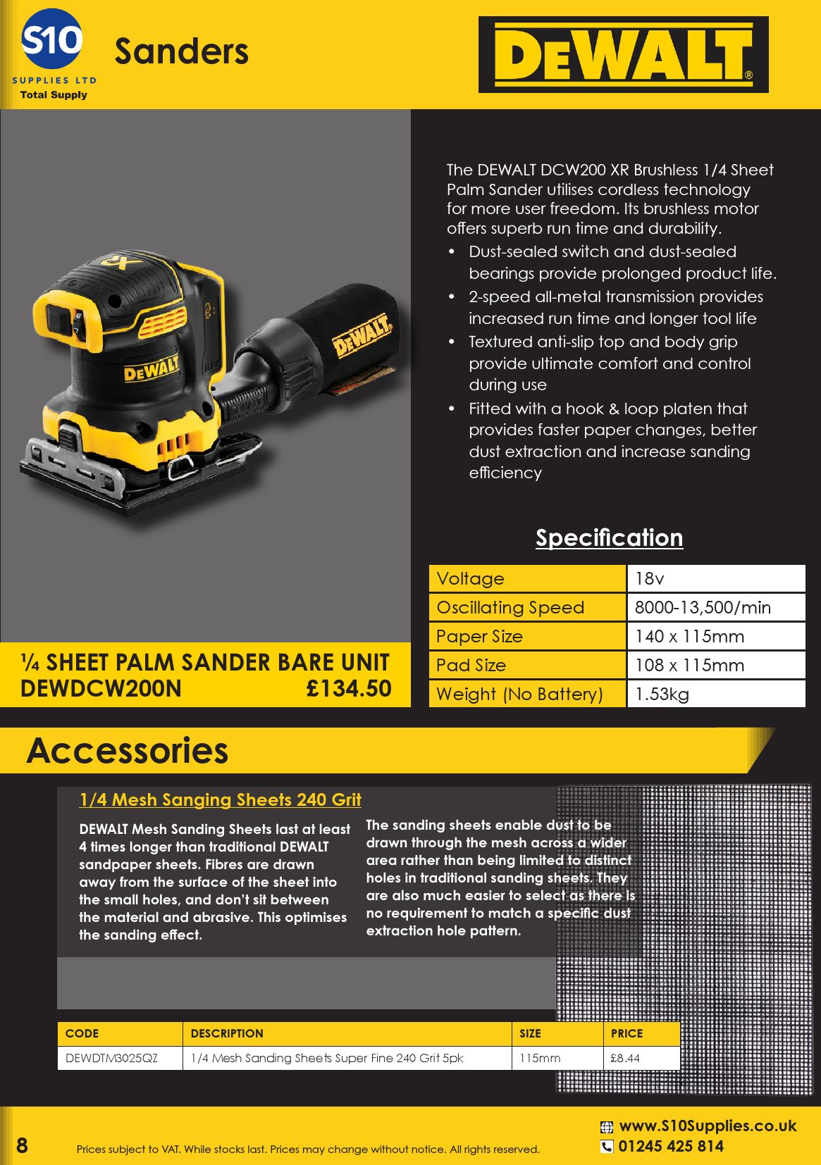 CatalogueDeWalt 2022 S10 Supplies Page 8 Flip PDF Online PubHTML5