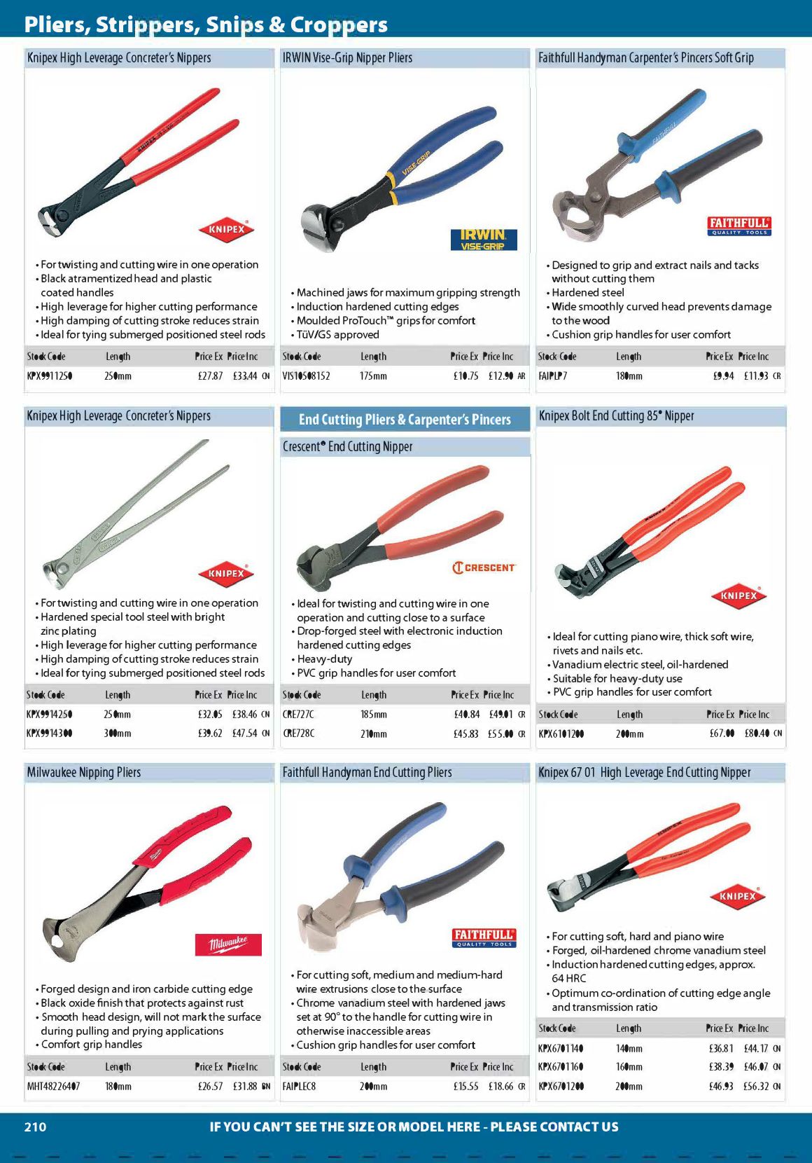 Complete Tool Catalogue Part One S10 Supplies Page 210 Flip PDF