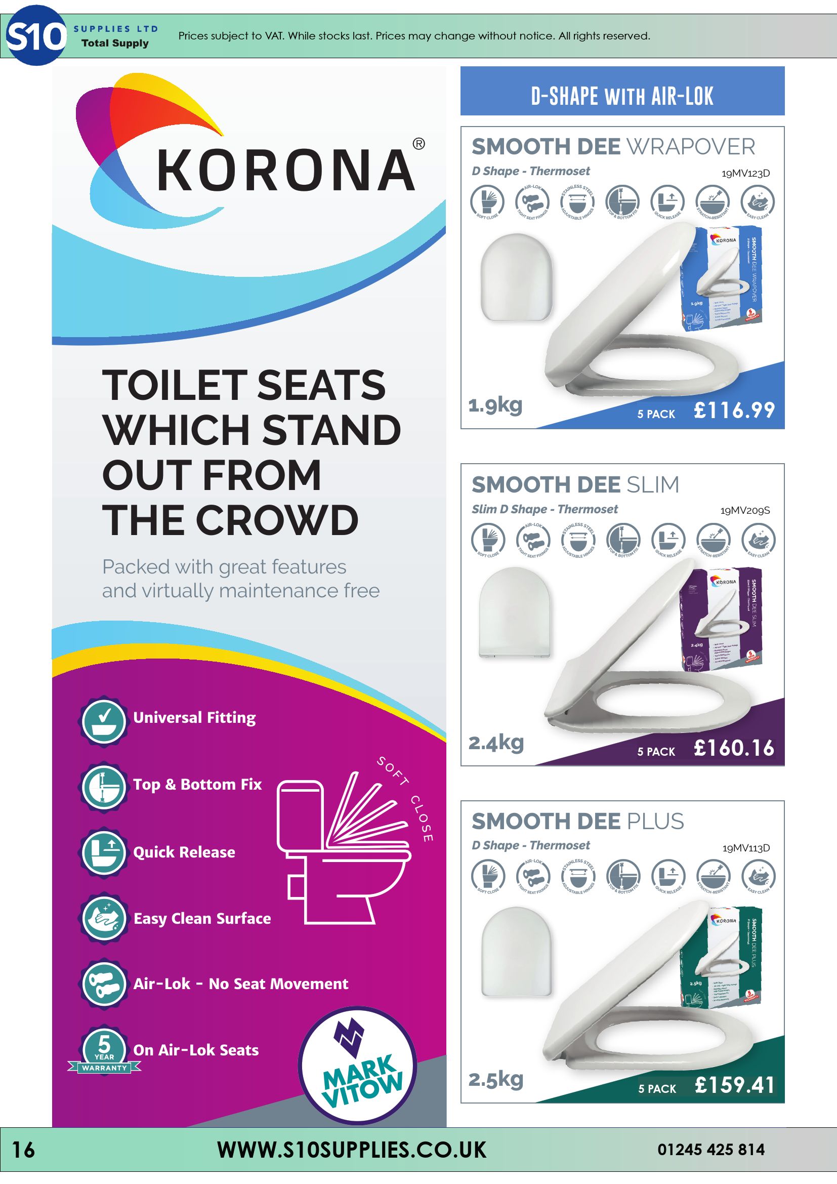 Catalogue Toilet Seat Catalogue 21/22 S10 Supplies Page 16 Flip