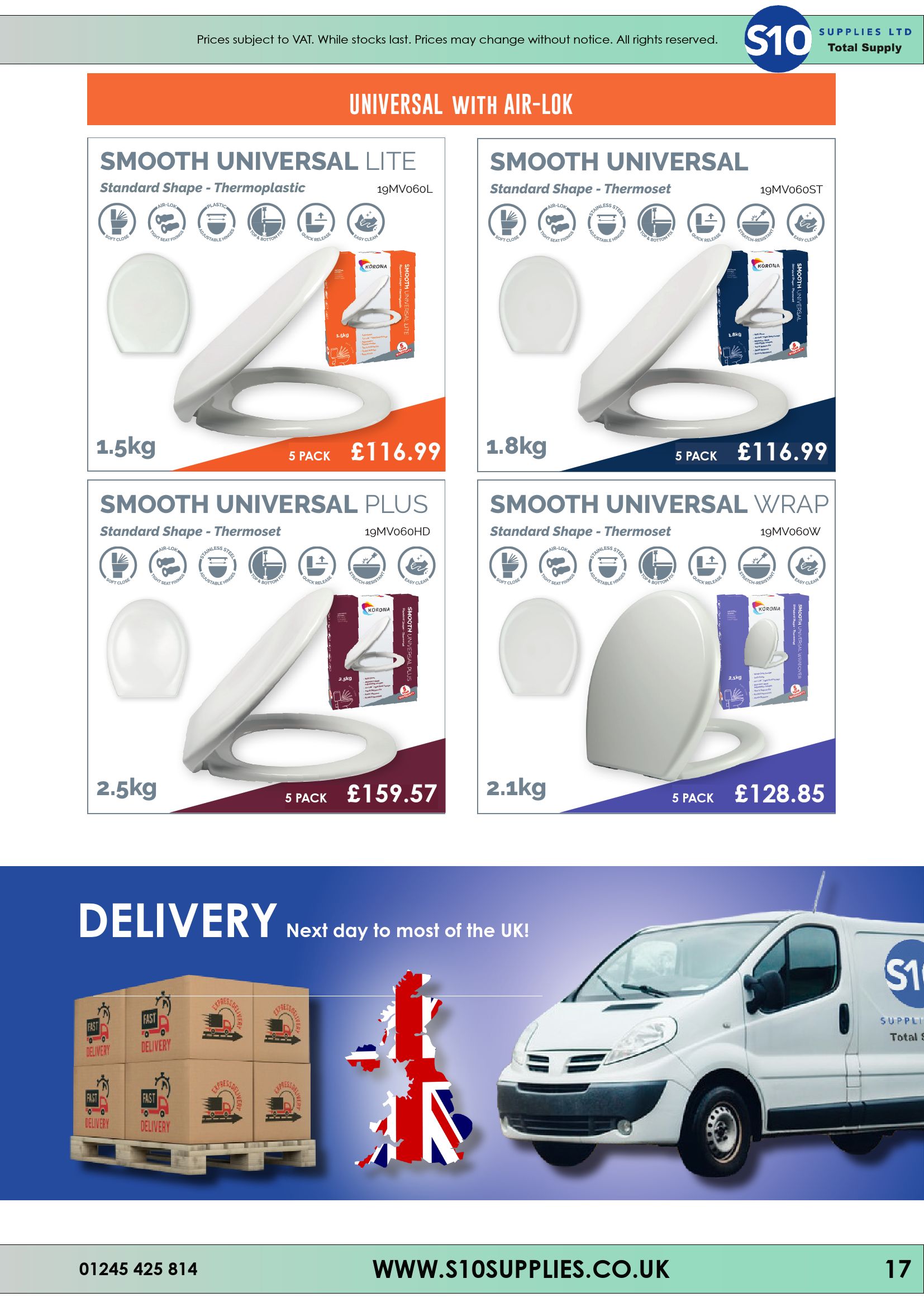 Catalogue Toilet Seat Catalogue 21/22 S10 Supplies Page 17 Flip