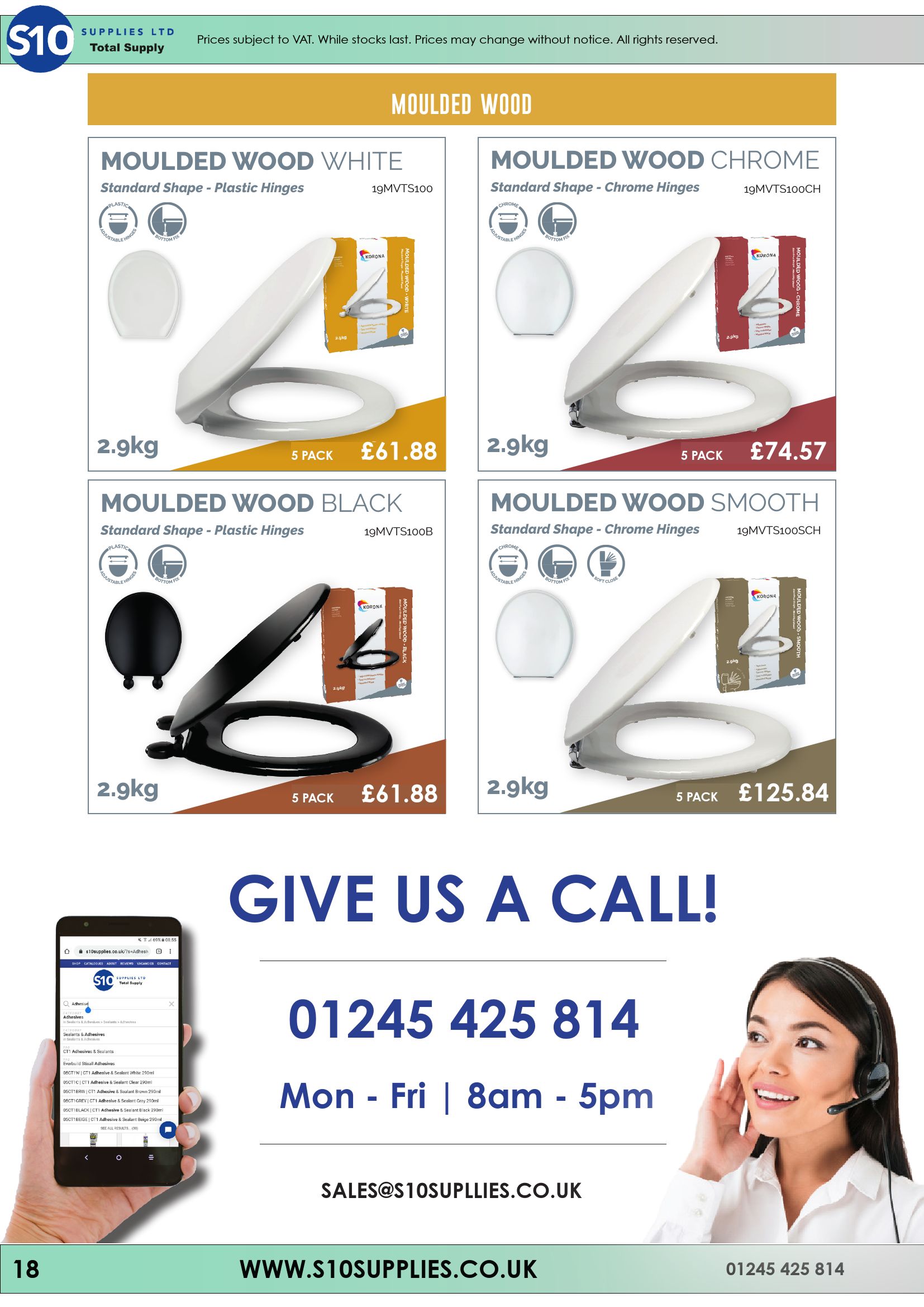 Catalogue Toilet Seat Catalogue 21/22 S10 Supplies Page 18 Flip