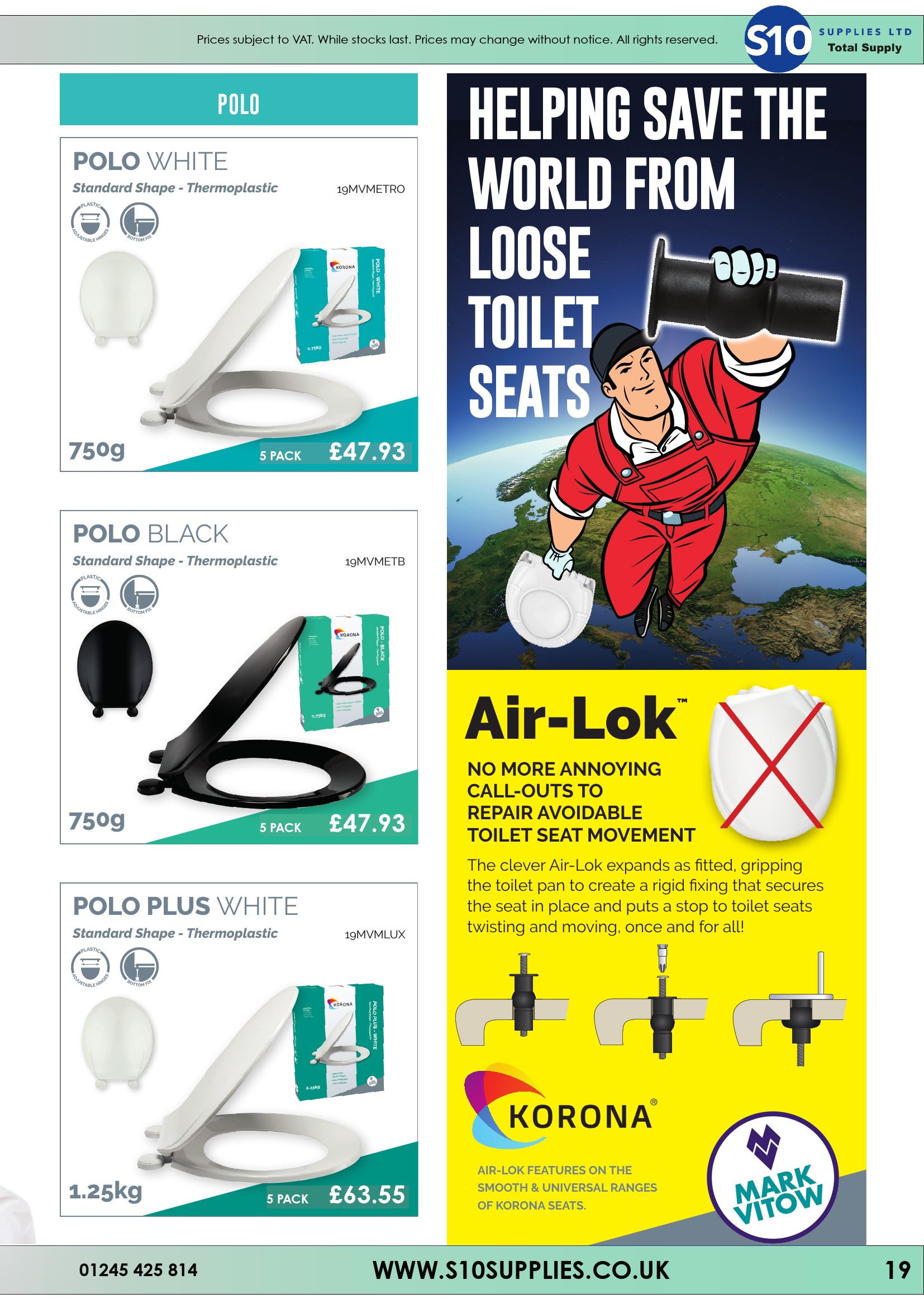 Catalogue Toilet Seat Catalogue 21/22 S10 Supplies Page 19 Flip