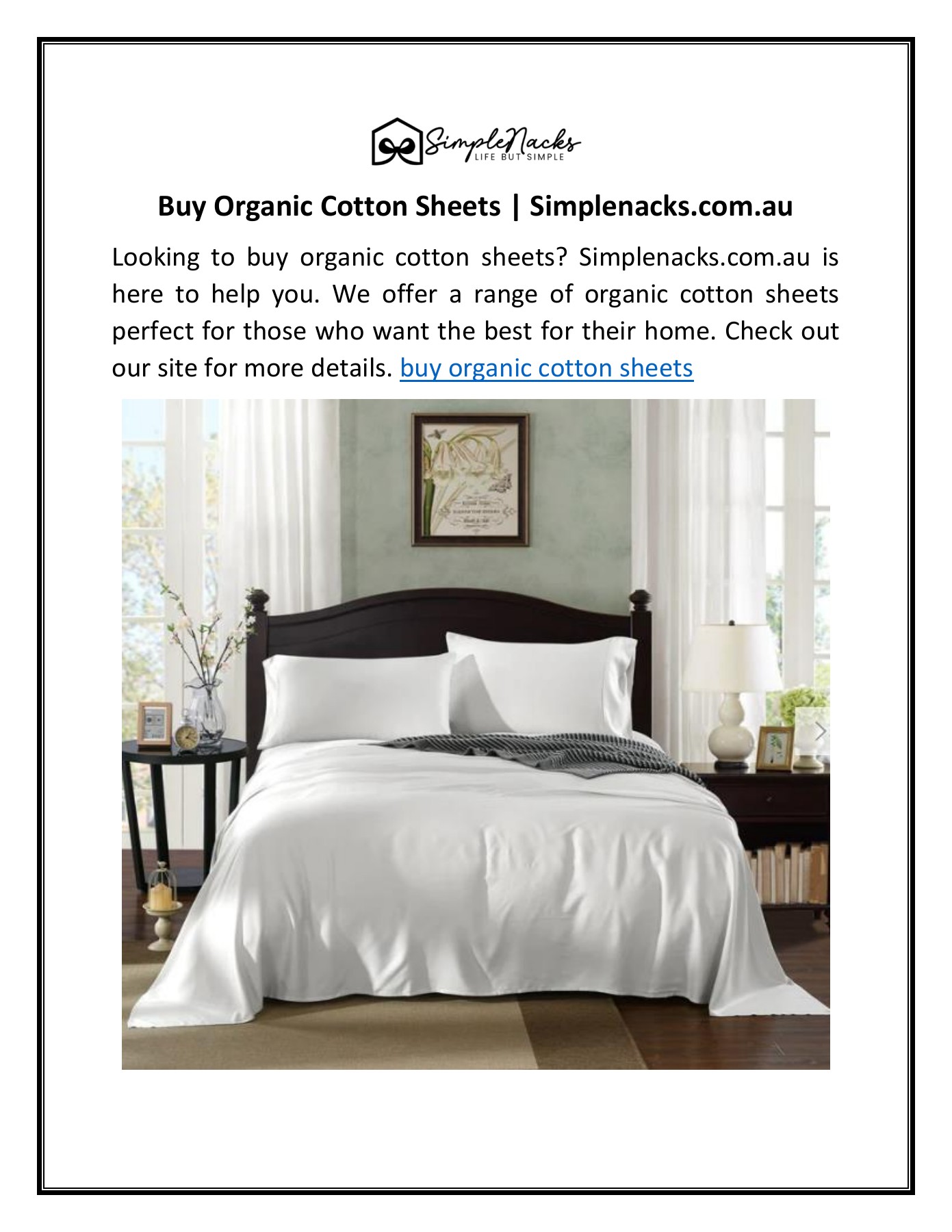 Buy Organic Cotton Sheets Simple Neckes Page 1