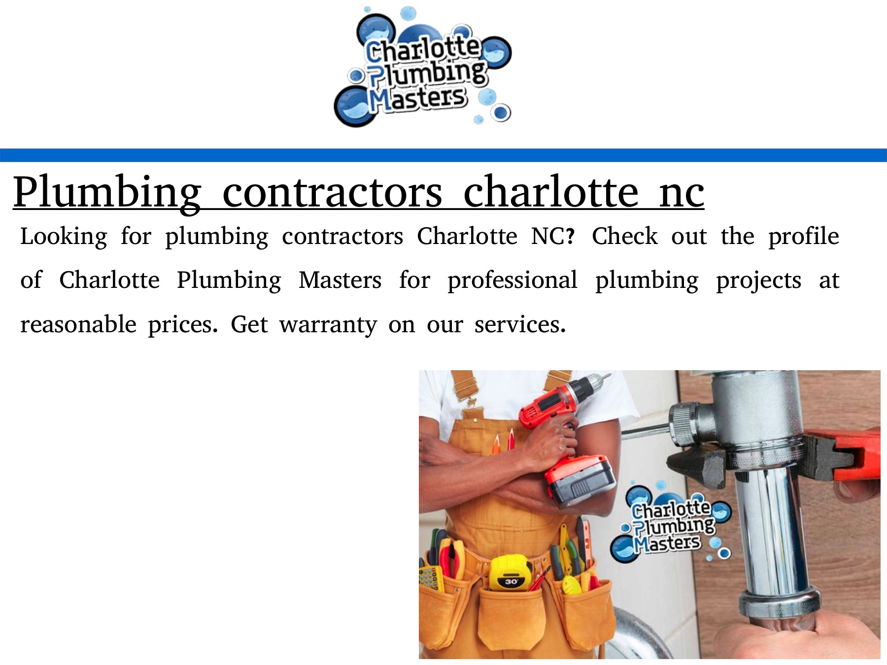 emergency plumbing charlotte nc Page
