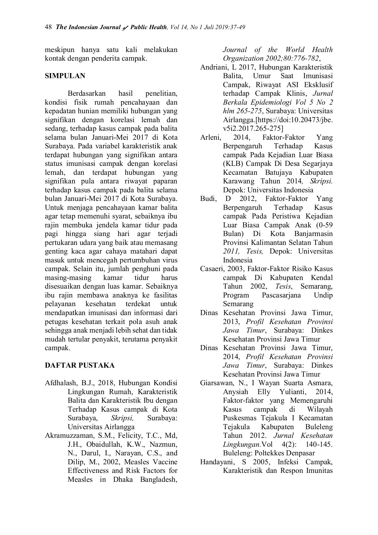 201907-V14N1 The Indonesia Journal of Public Health - UMG - Halaman 49 ...