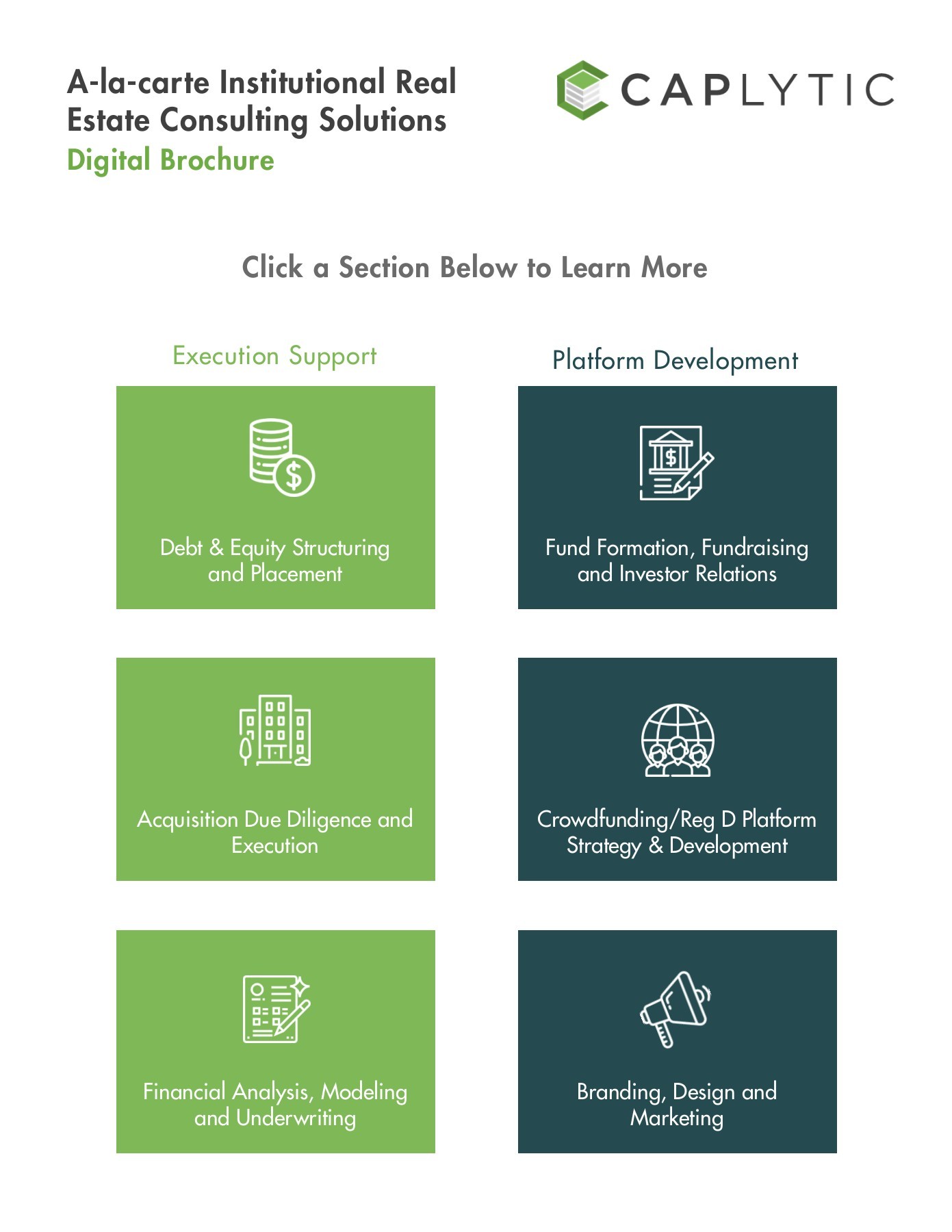 Alacarte Real Estate Consulting Brochure Page 1 8