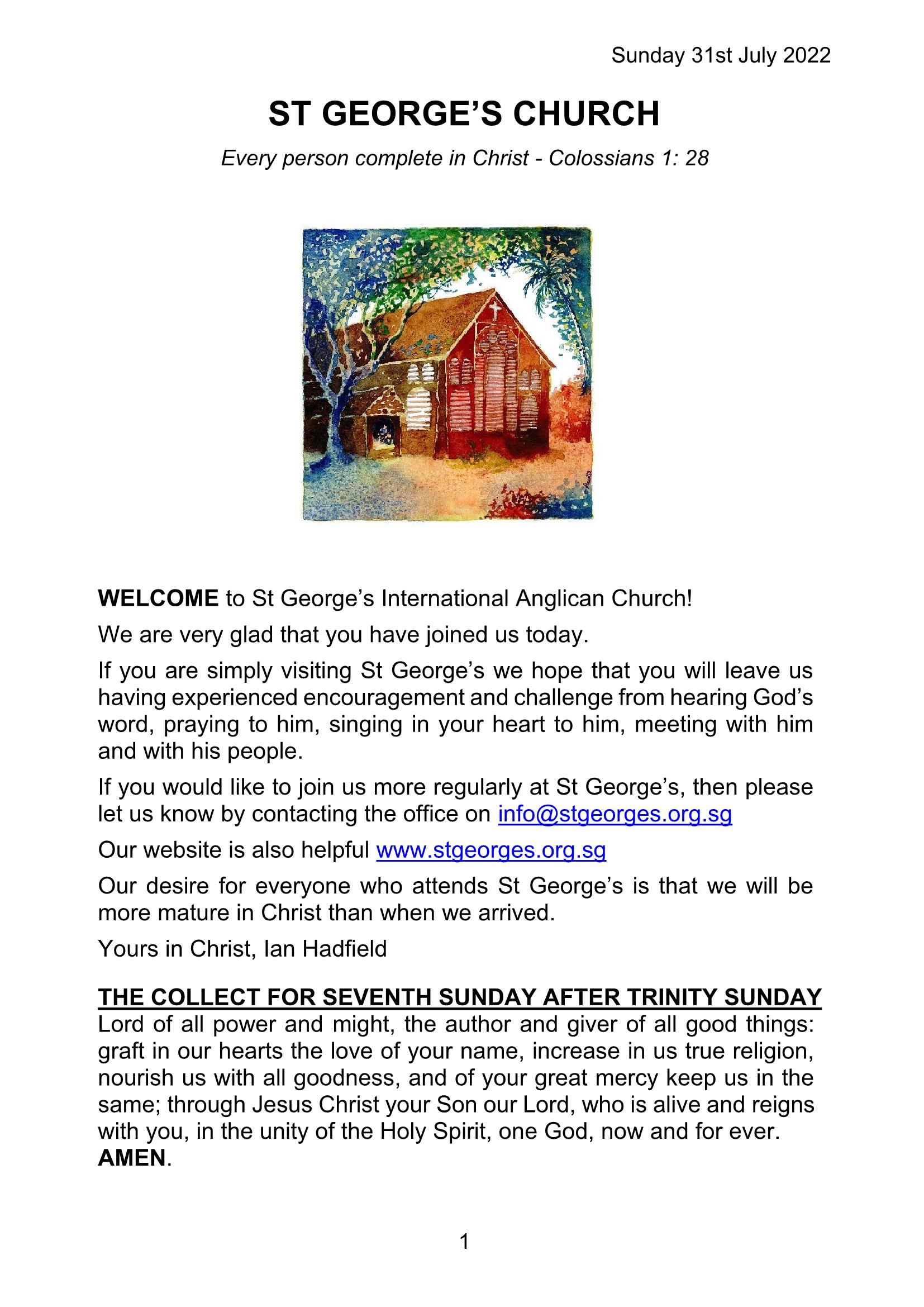 2022_07 31 Online Bulletin_Church lesley Page 1 38 Flip PDF